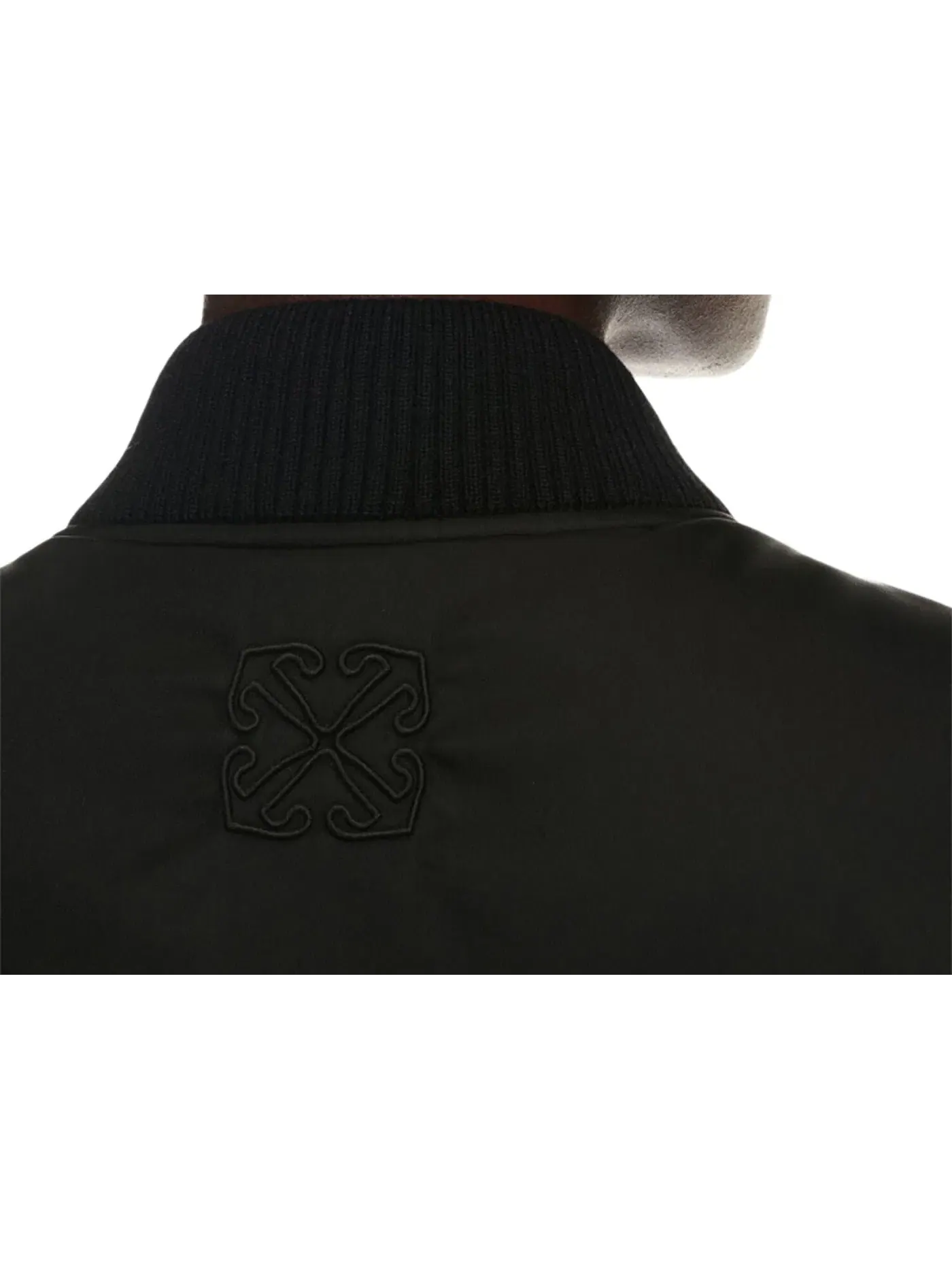 Женская куртка-бомбер с застежкой-молнией OFF-WHITE — изображение 2 из 2, черный
