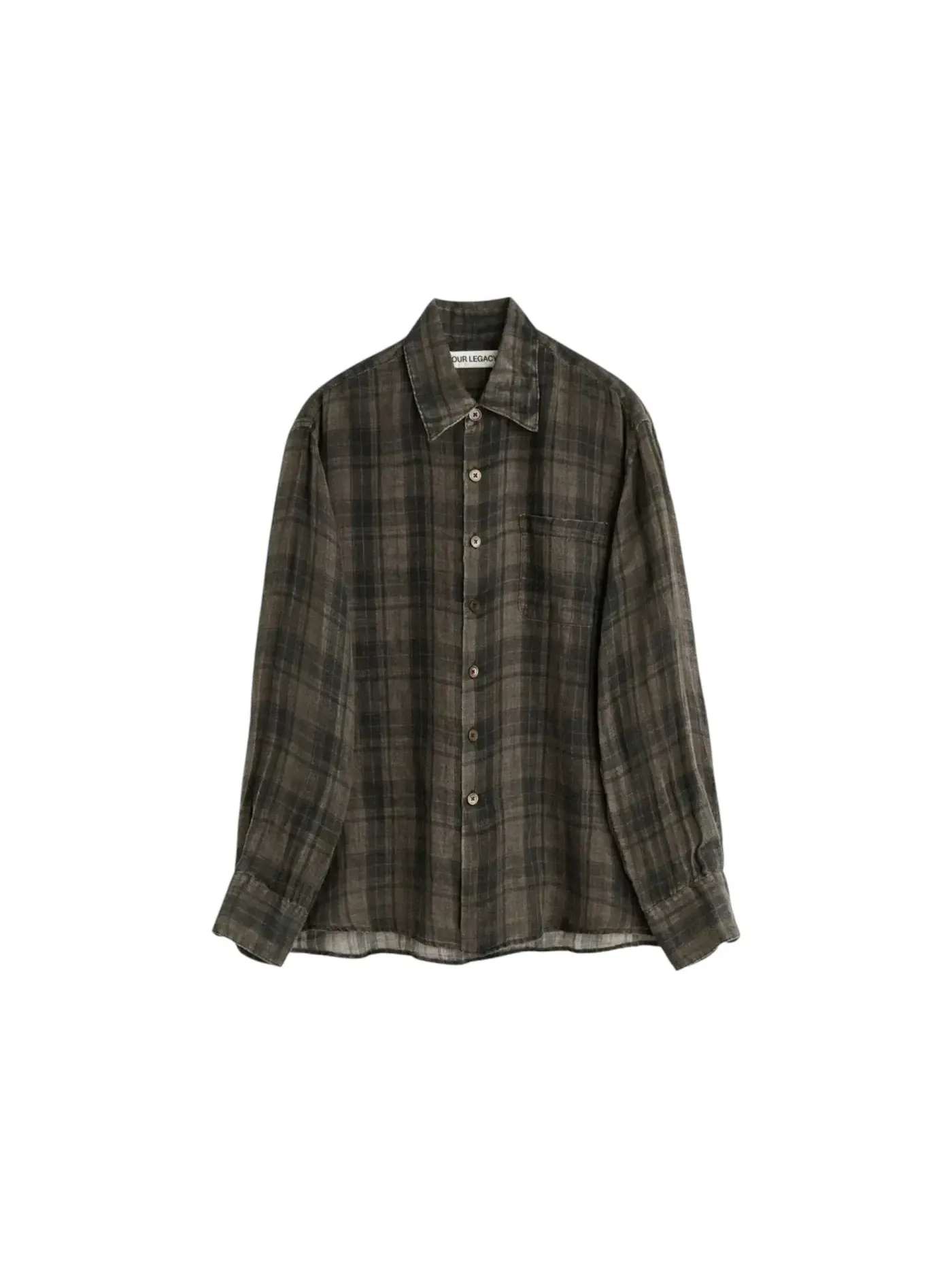 Мужская рубашка льняная Shirt Our Legacy, Sheercoat Linen — изображение 1 из 1