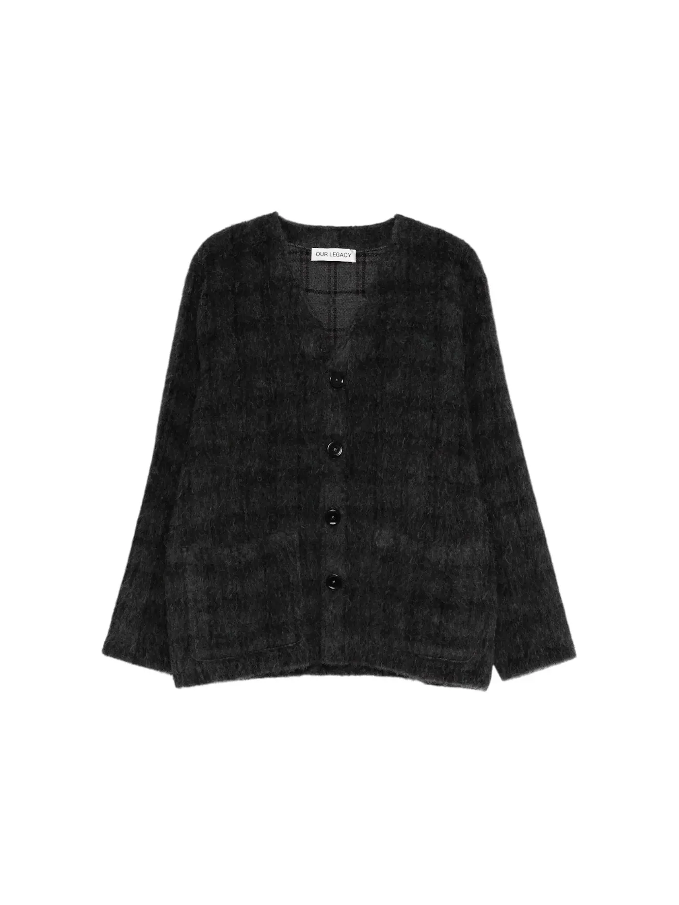 Детский кардиган с узором Cardigan Our Legacy, Check Hairy Wool — изображение 1 из 1