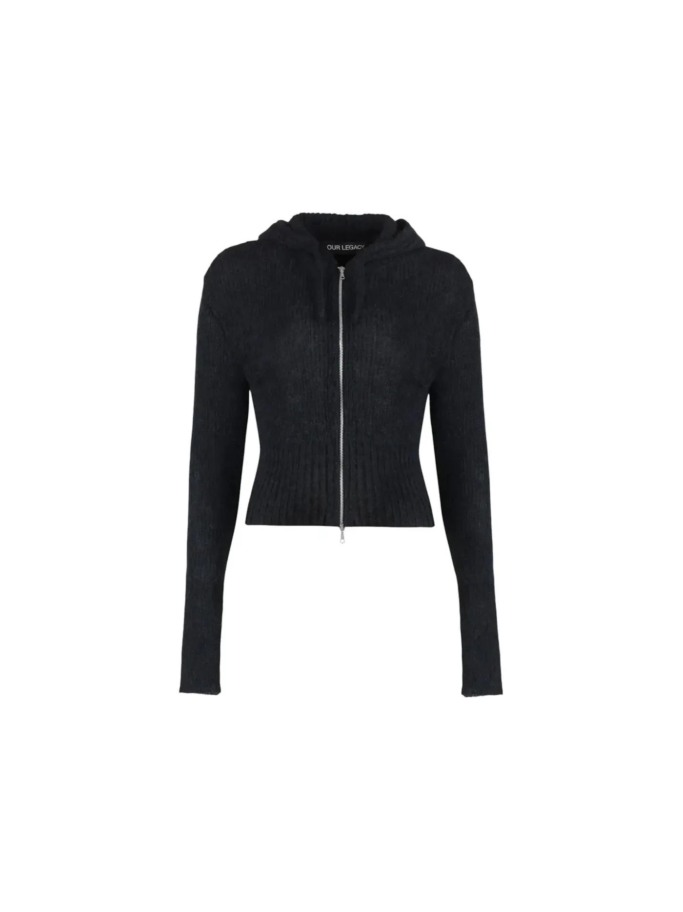 Женская худи на молнии Compact Zipper Hoodie Our Legacy — изображение 1 из 1, черный