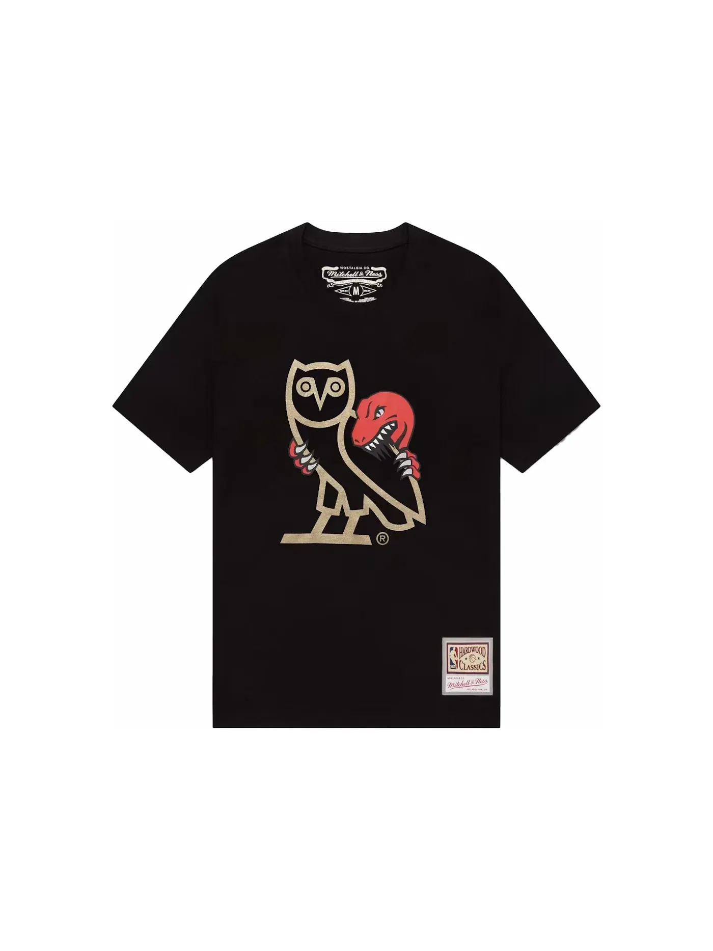 Мужская футболка с принтом OVO x Mitchell and Ness '95 Raptors OG Owl T-Shirt