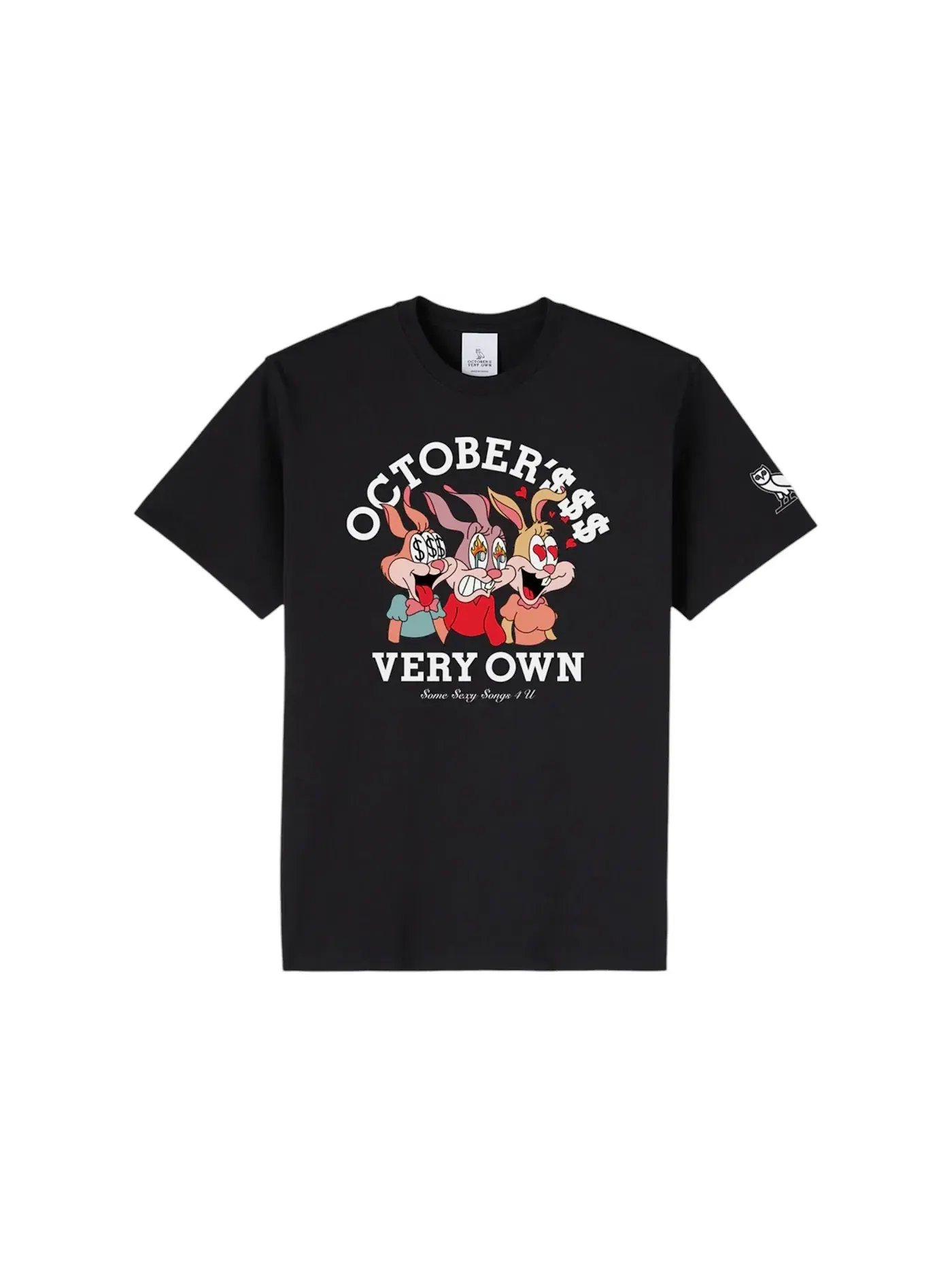 Мужская футболка с принтом OVO T-shirt — изображение 1 из 2, черный