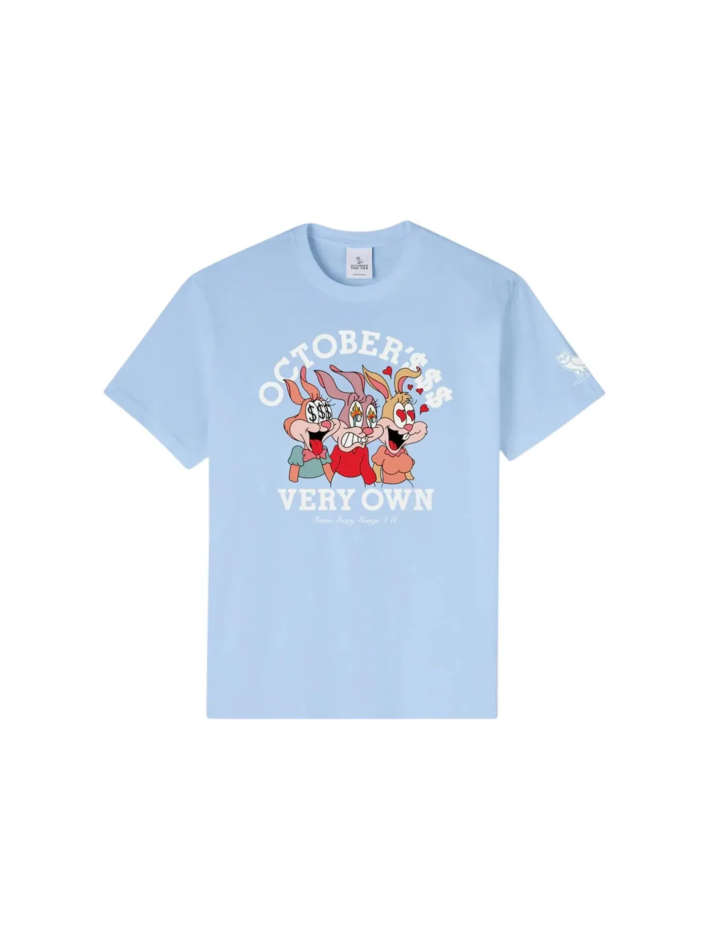 Мужская футболка с принтом OVO T-shirt OVO — изображение 1 из 2, светлый синий