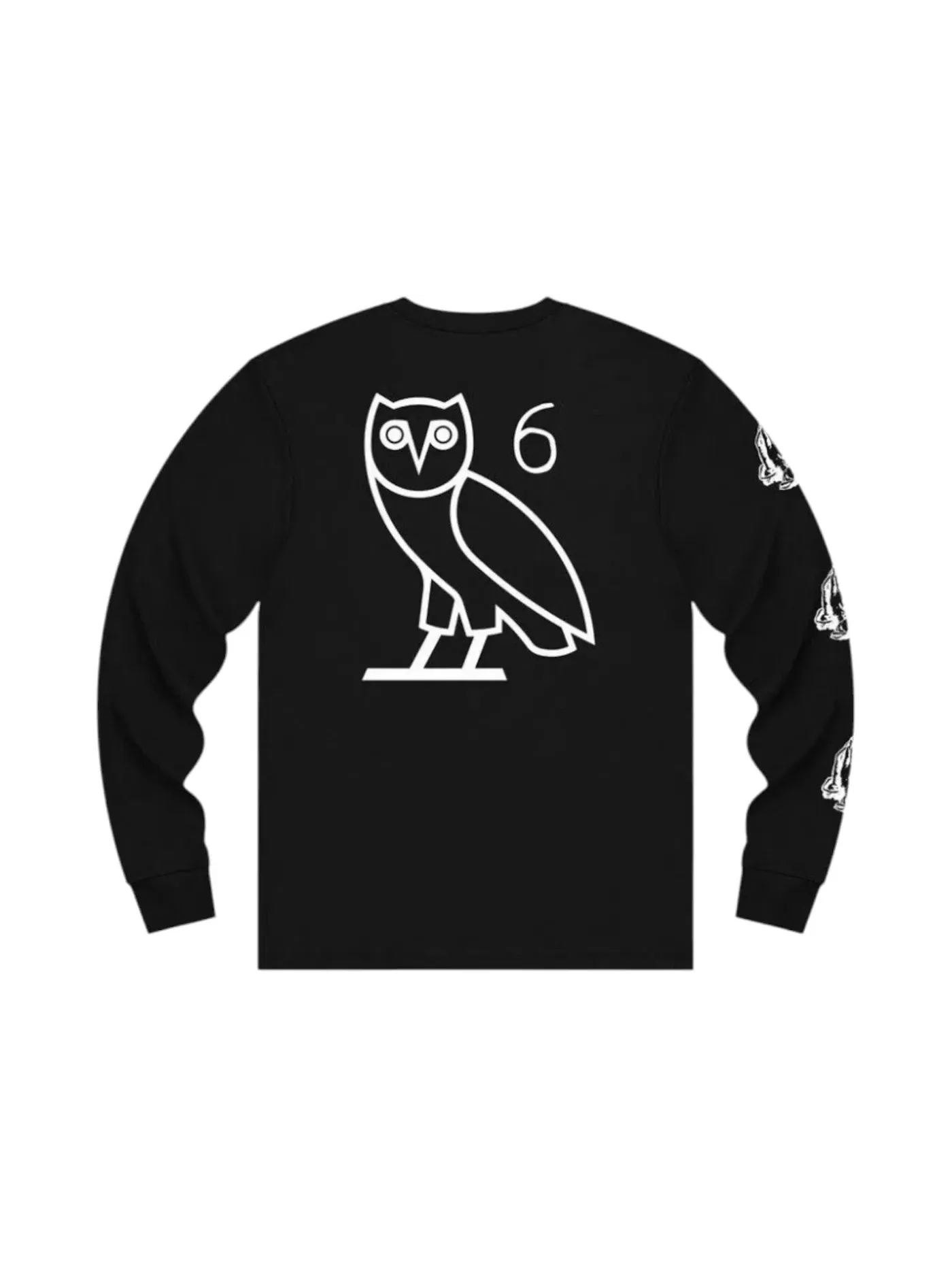 Мужская футболка с длинным рукавом OVO 6 God L/S T-Shirt — изображение 1 из 2, черный