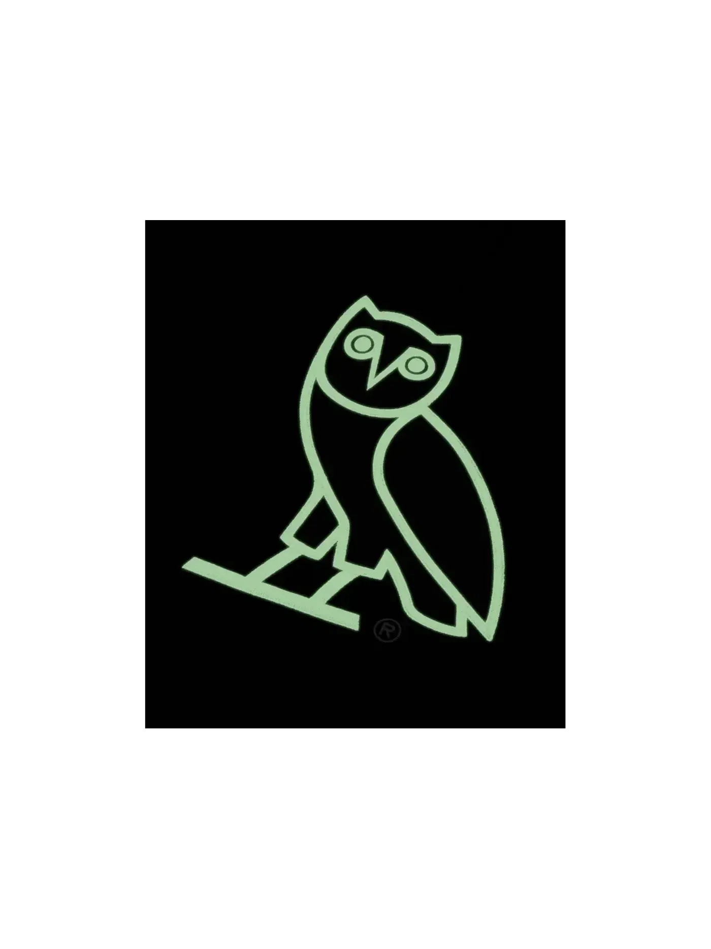 Мужской худи с принтом OVO After Dark Glow in the Dark OG Owl OVO — изображение 2 из 2, черный