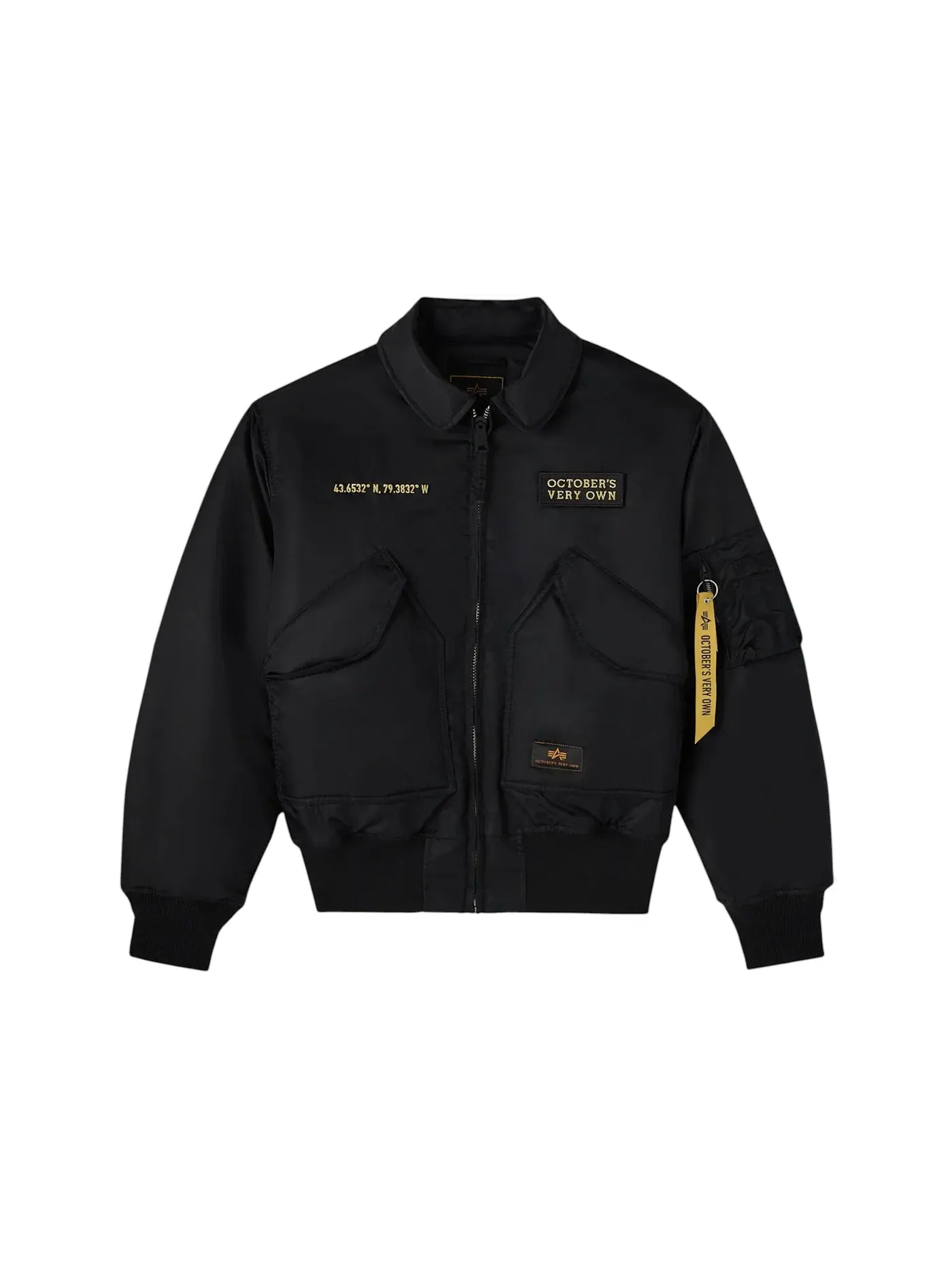 Мужская куртка-бомбер OVO Alpha Industries CW 45/P — изображение 1 из 1, черный
