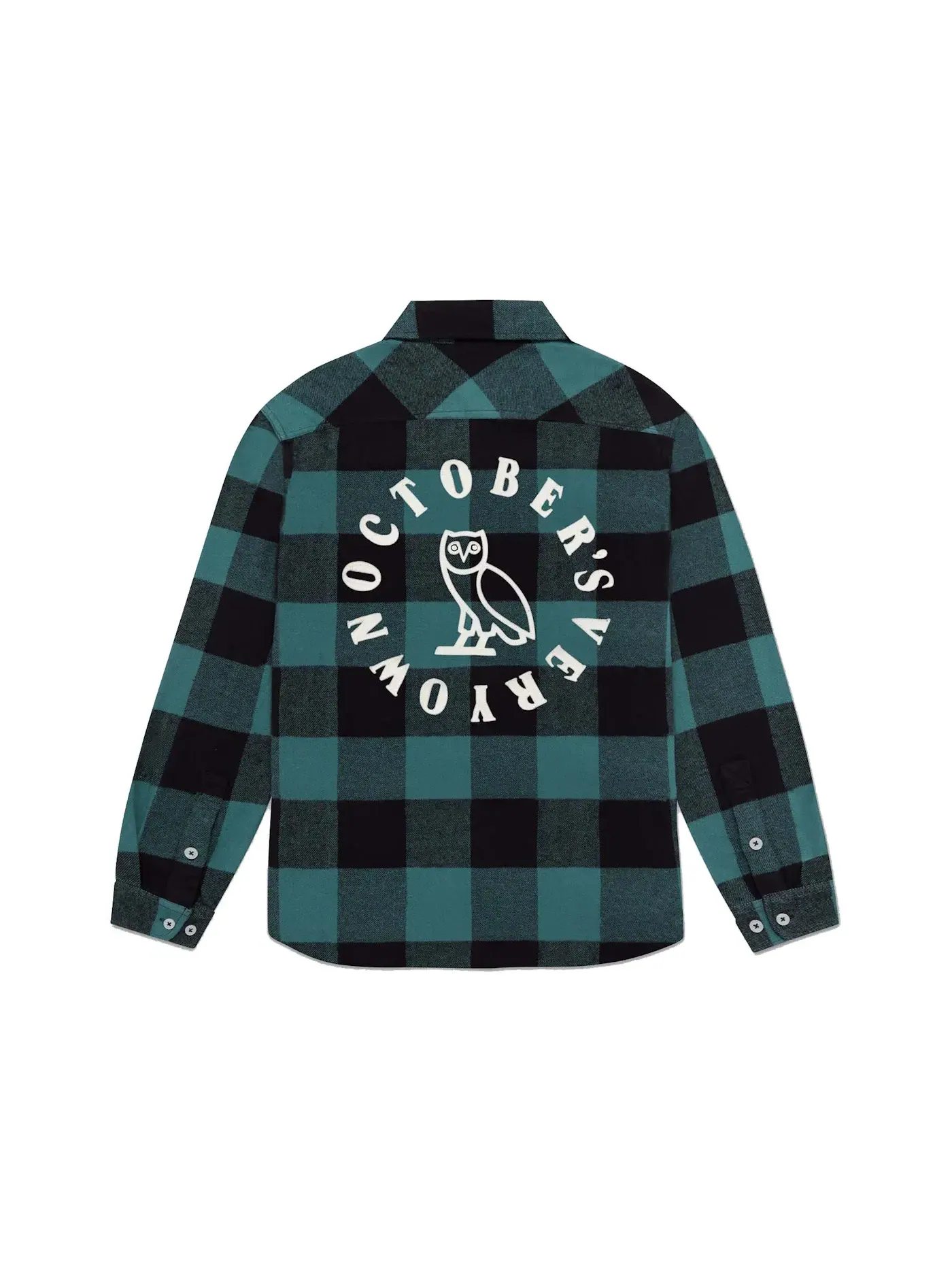 Мужская рубашка-фланель с клеткой Buffalo Plaid OVO — изображение 1 из 2, зеленый