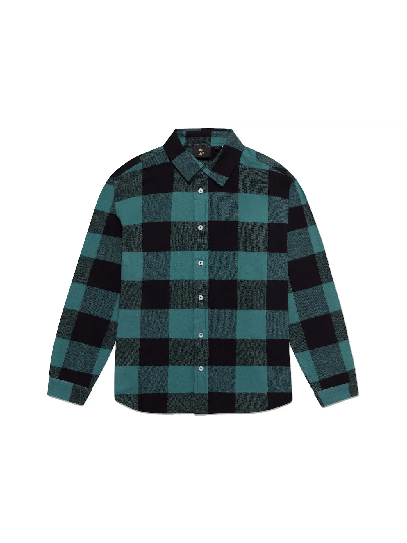 Мужская рубашка-фланель с клеткой Buffalo Plaid OVO — изображение 2 из 2, зеленый