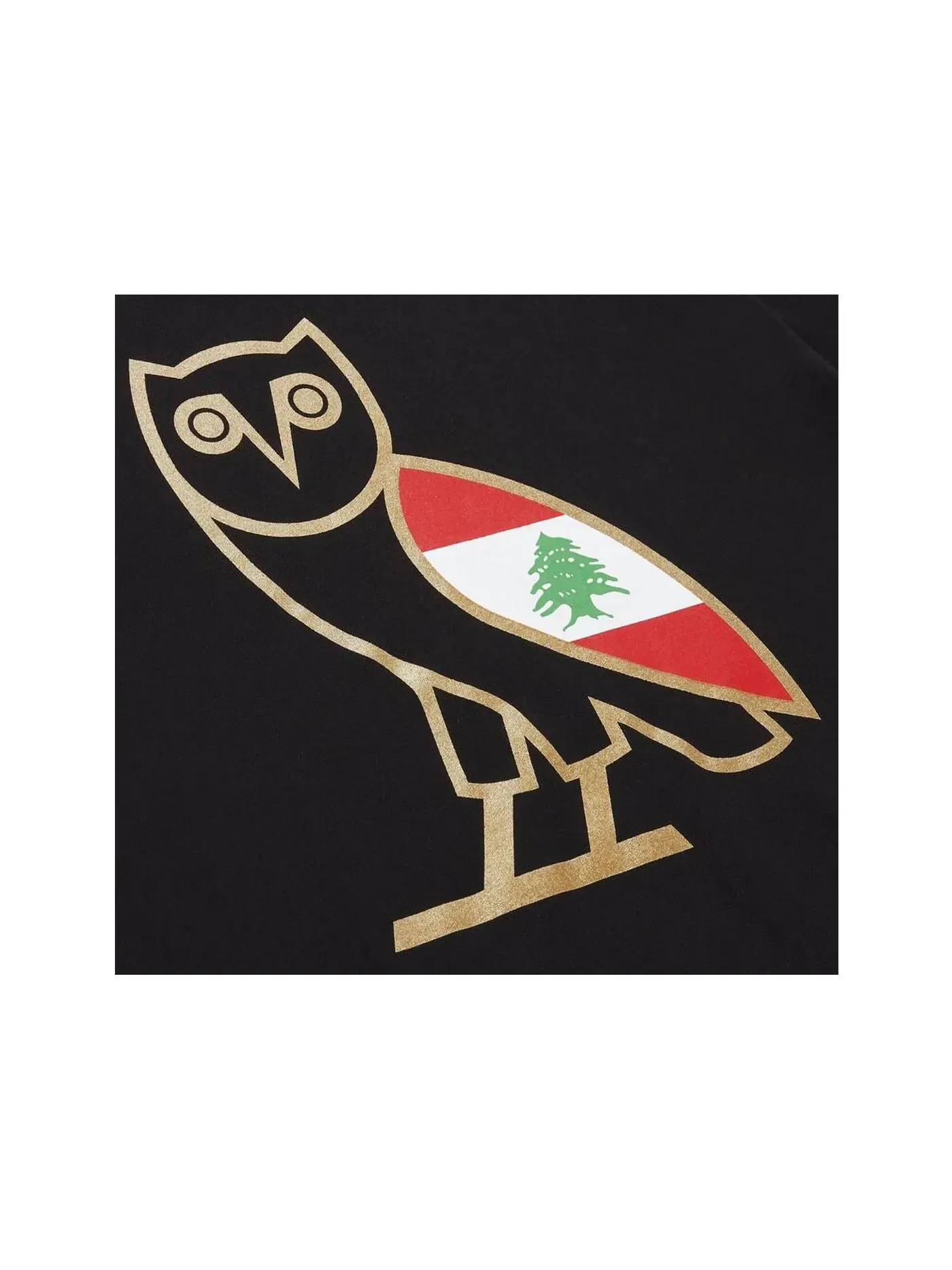 Мужская футболка с принтом Cedar of Lebanon OG Owl OVO — изображение 2 из 2, черный