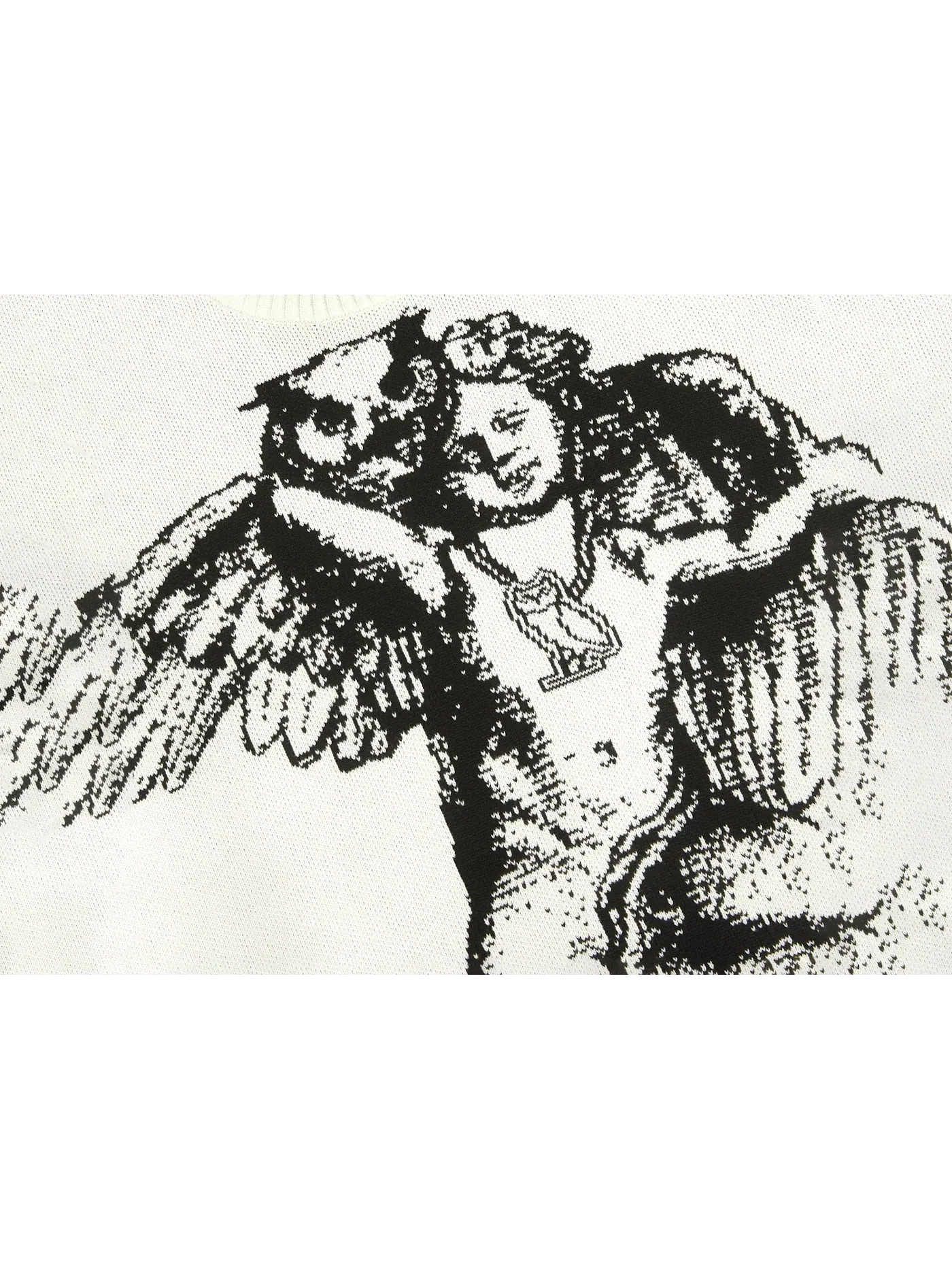 Мужской свитер с принтом Cherub OVO — изображение 2 из 2, бежевый