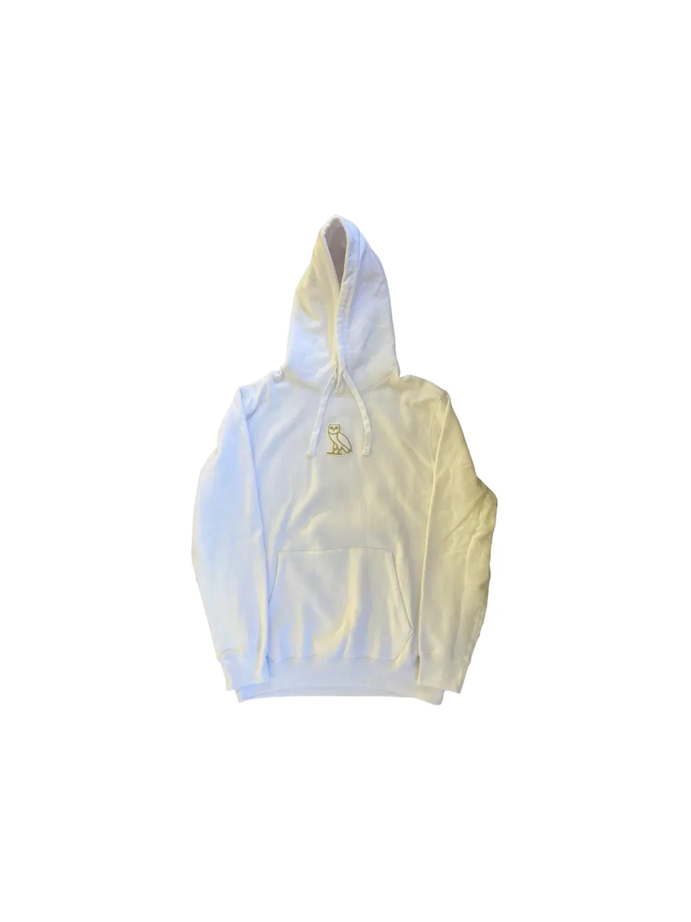 Мужской худи с фирменным принтом OVO Classic Owl Chenille Staff Exclusive Hoodie OVO — изображение 1 из 2, белый