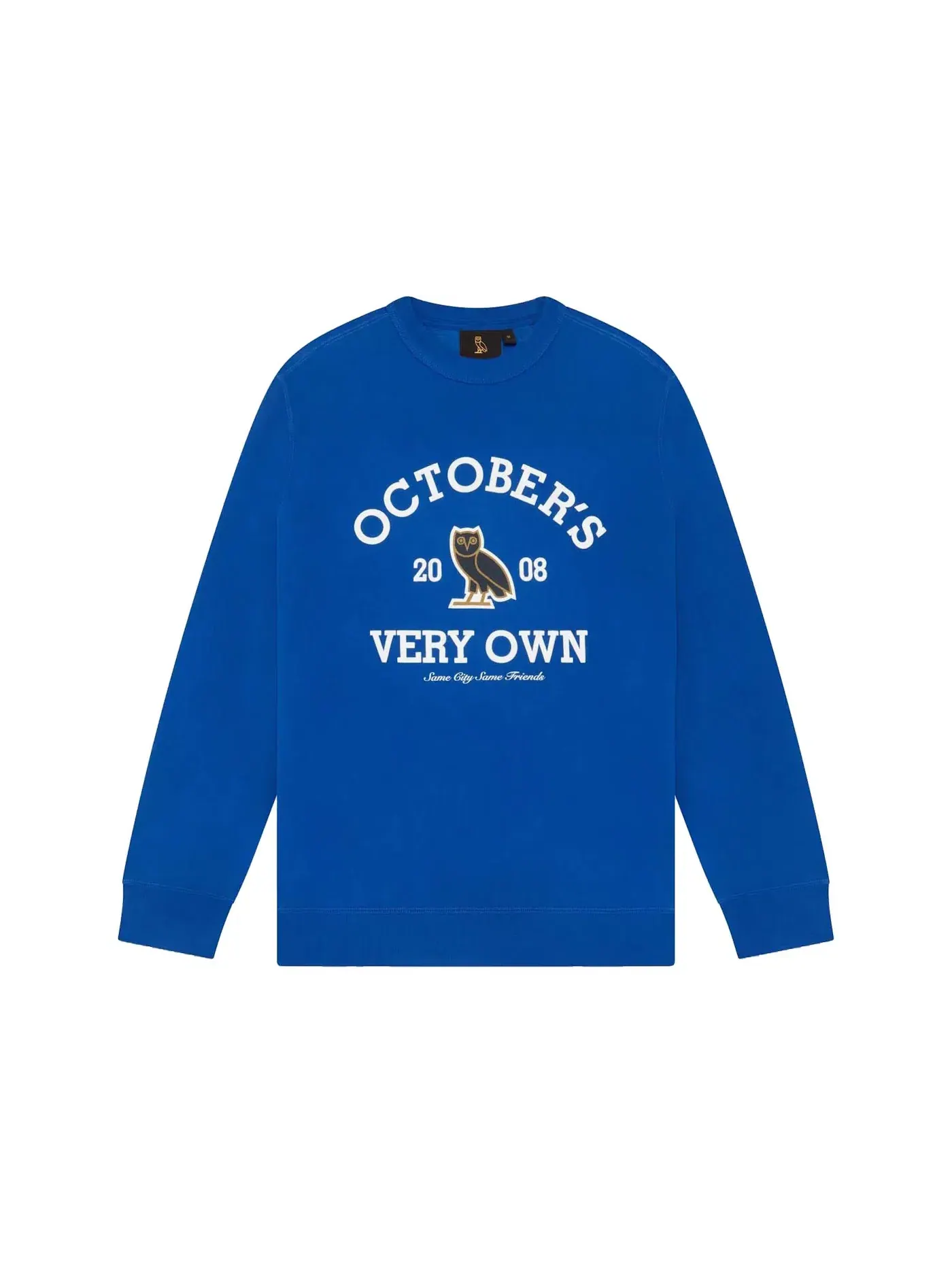 Мужской свитшот с круглым вырезом Crewneck OVO — изображение 1 из 1, синий