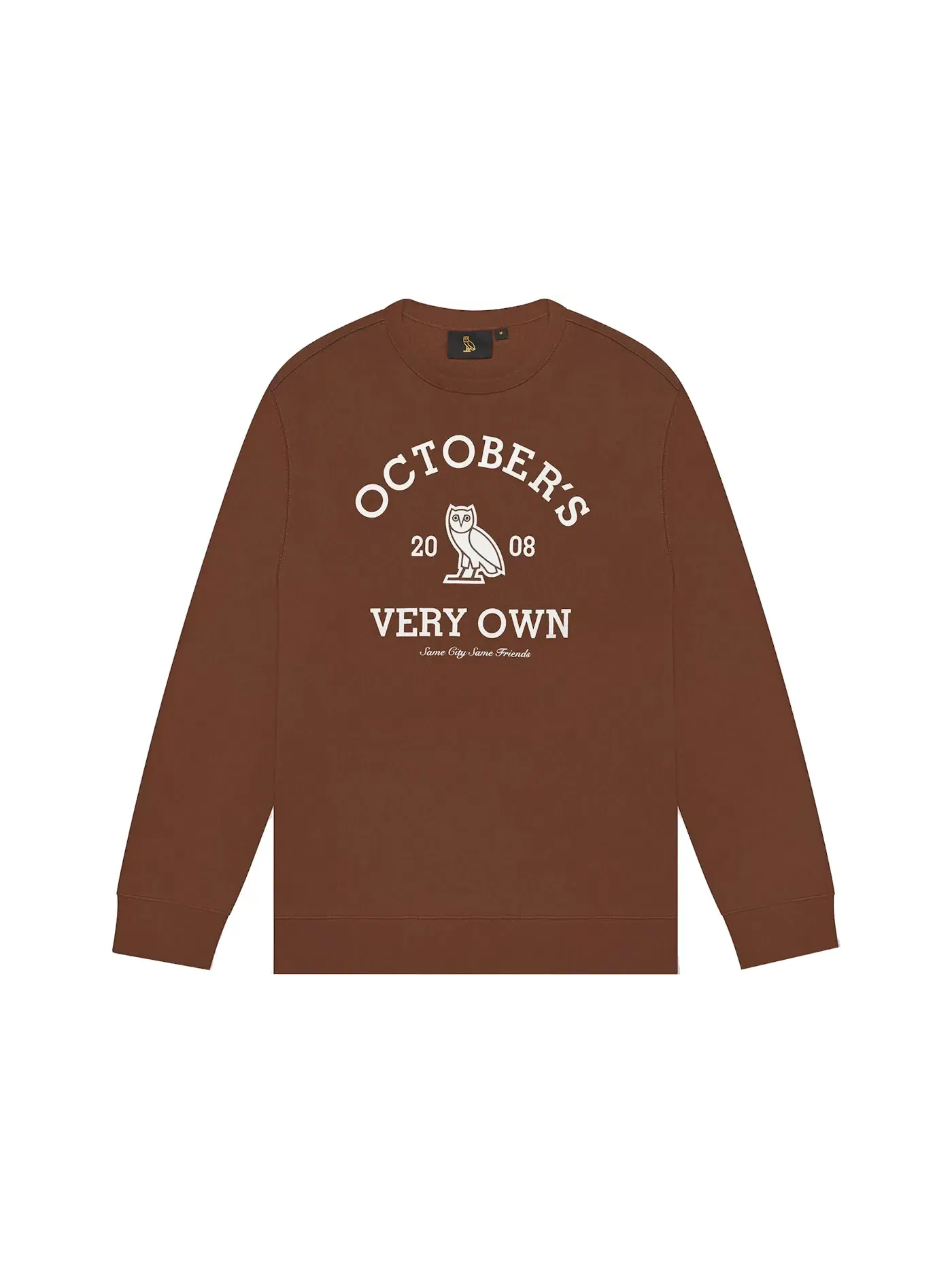 Мужской свитшот OVO Collegiate Crewneck — изображение 1 из 2, коричневый