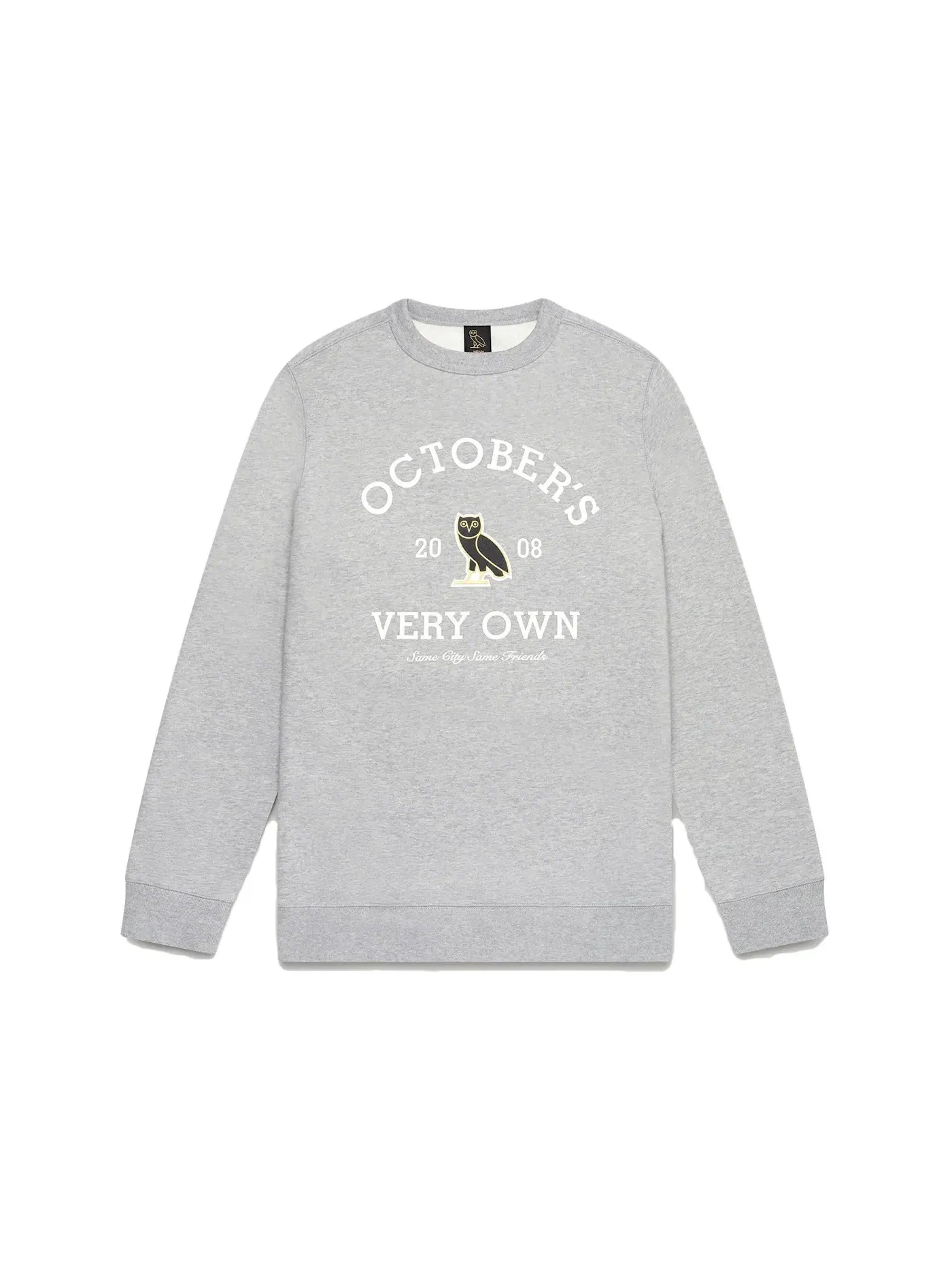Мужской свитшот с длинным рукавом Crewneck OVO — изображение 1 из 1, серый