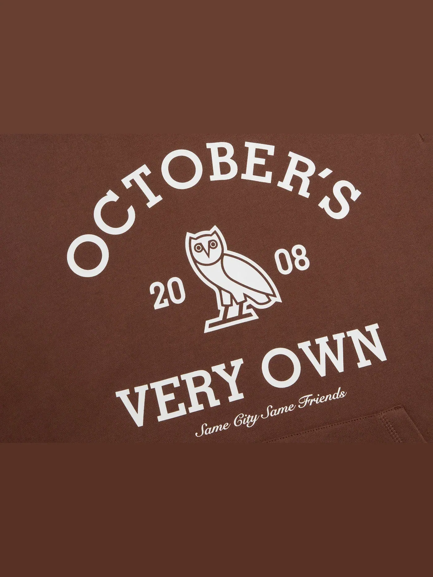 Мужская худи Collegiate OVO — изображение 2 из 2, коричневый