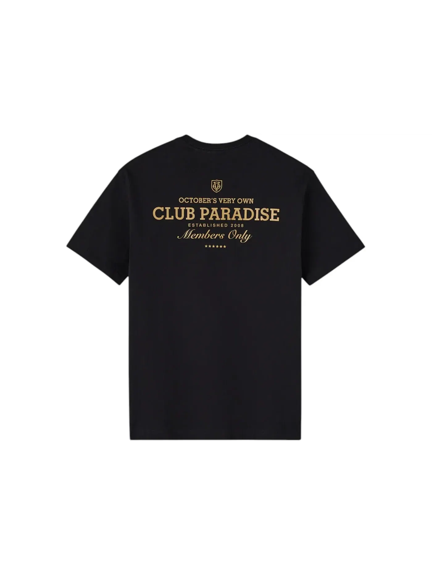 Мужская футболка с принтом Paradise OVO — изображение 2 из 2, черный