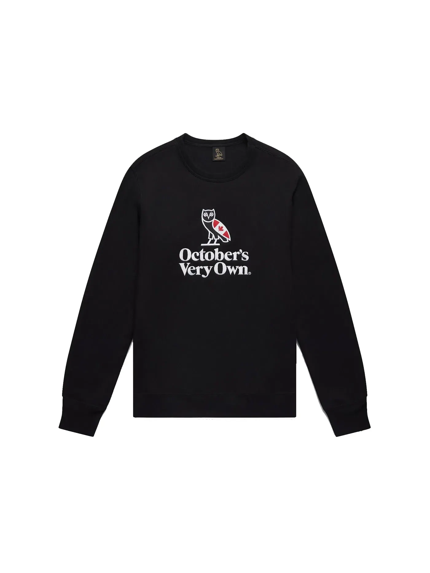 Мужской свитшот с длинным рукавом Crewneck OVO — изображение 1 из 1, черный
