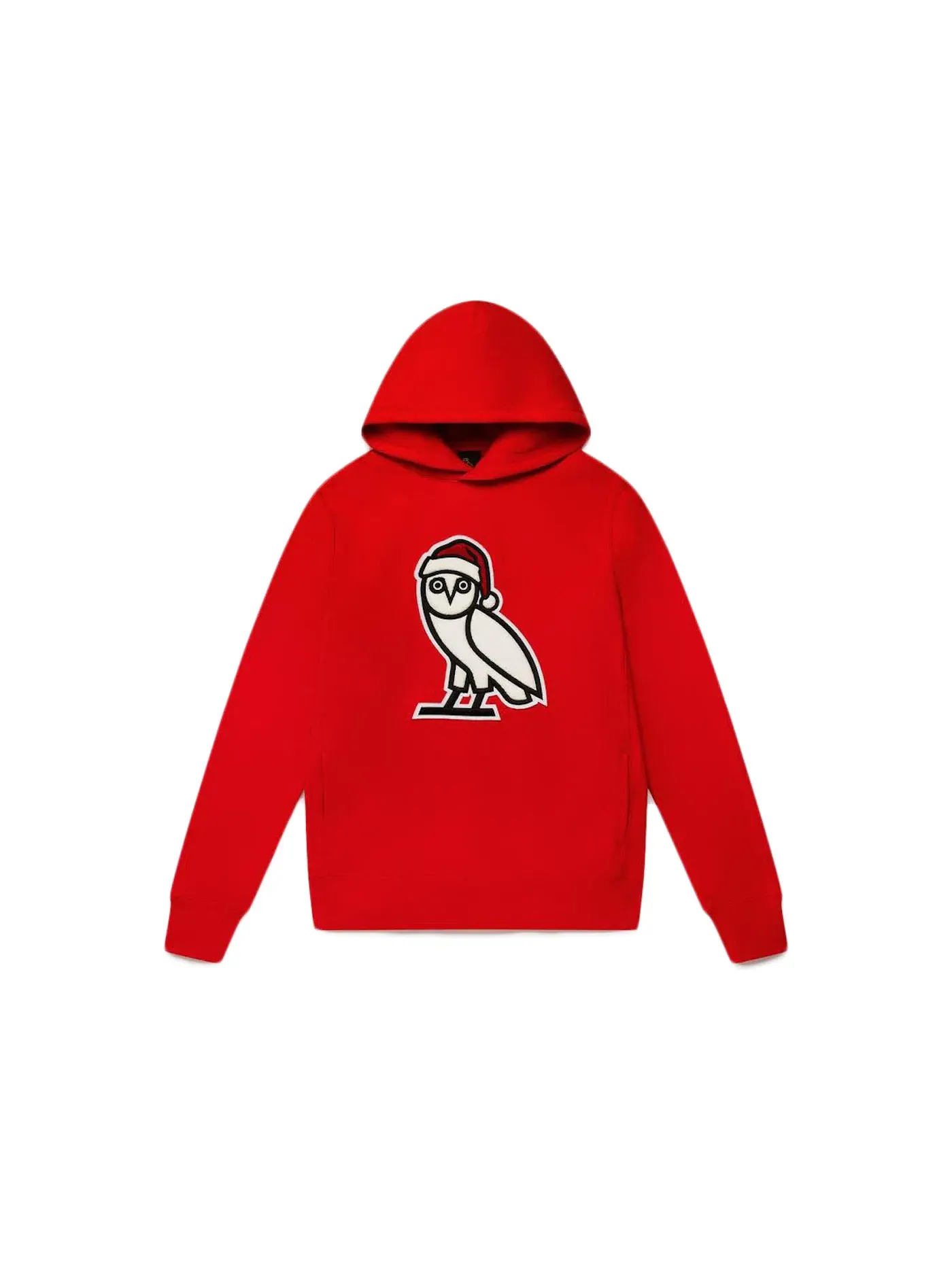 Мужской худи с принтом OVO Holiday Owl Hoodie OVO — изображение 1 из 1, красный