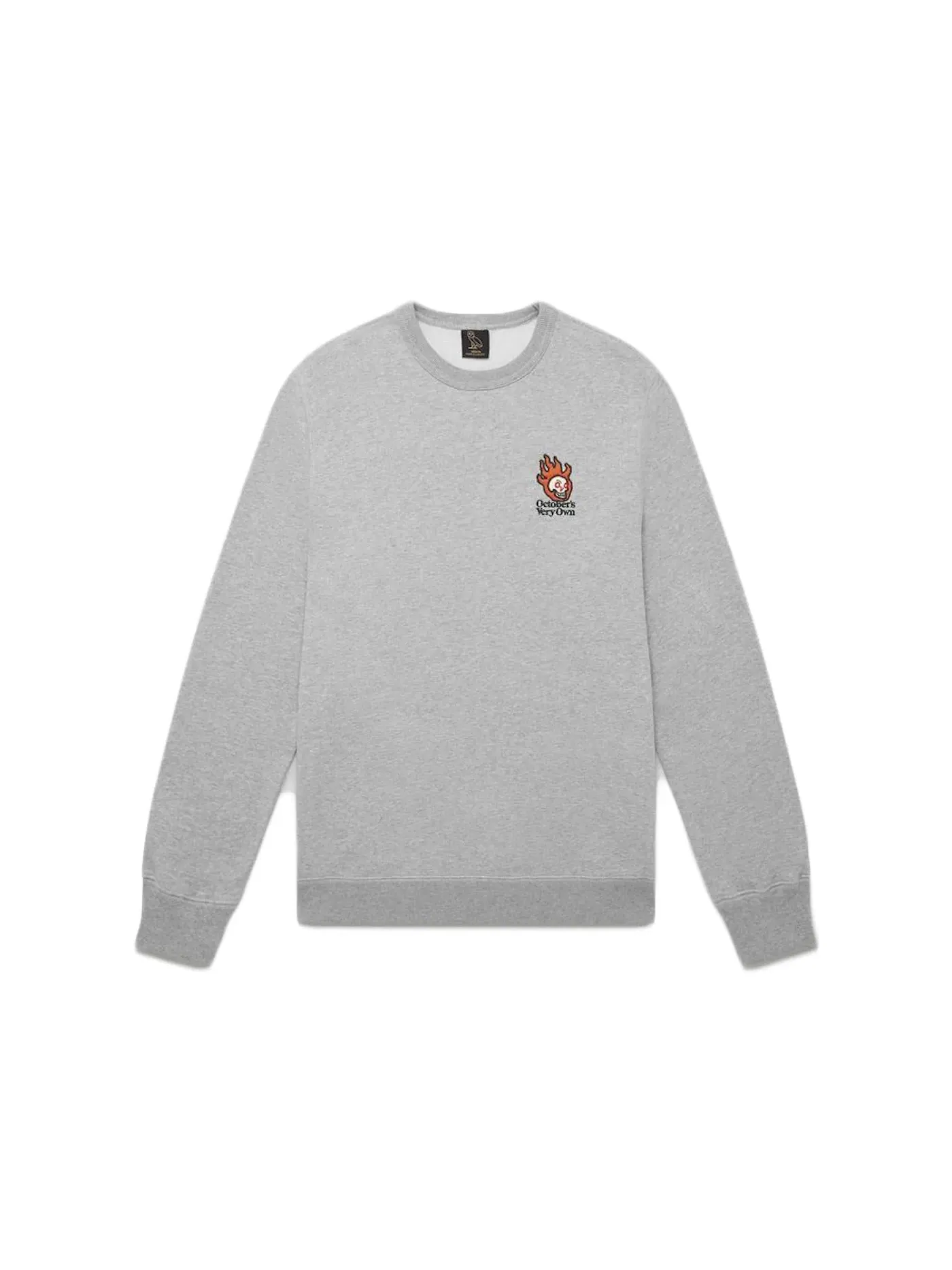 Мужской свитшот с принтом Crewneck OVO — изображение 1 из 1, серый