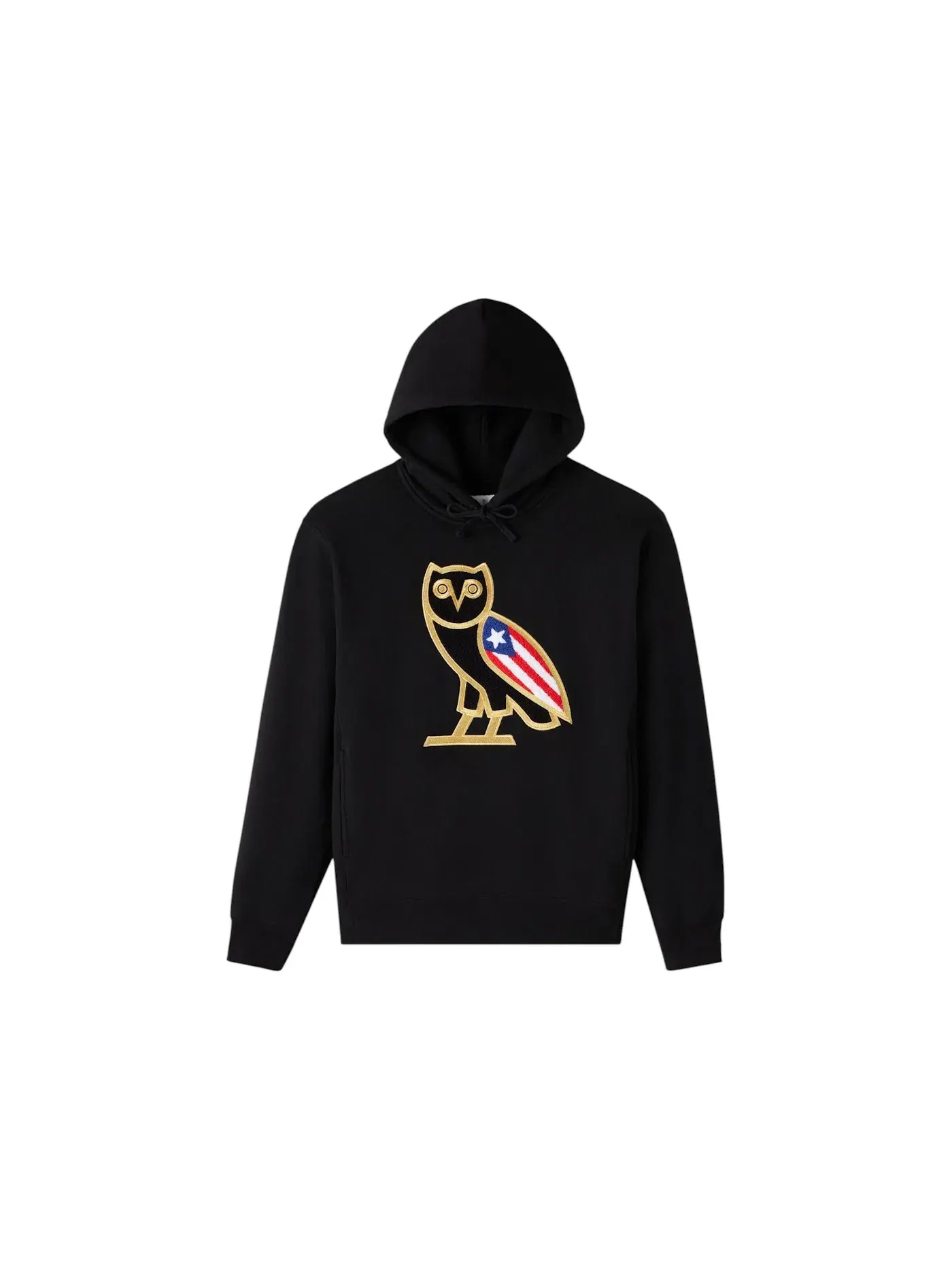Мужская худи с принтом OVO International OG Puerto Rico Hoodie Black — изображение 1 из 1
