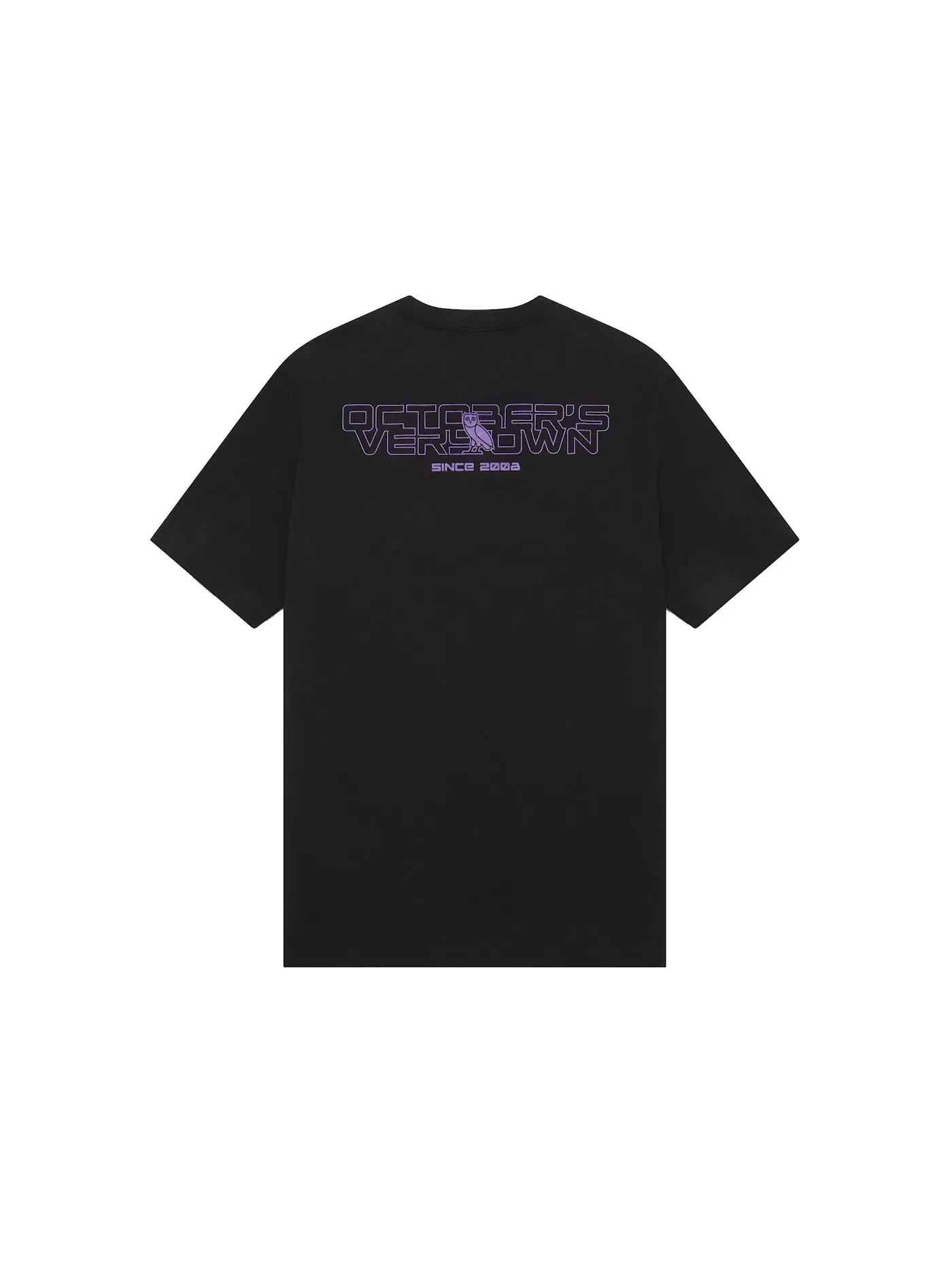 Мужская футболка с принтом OVO Iridescent Grid Owl T-shirt — изображение 2 из 2, черный