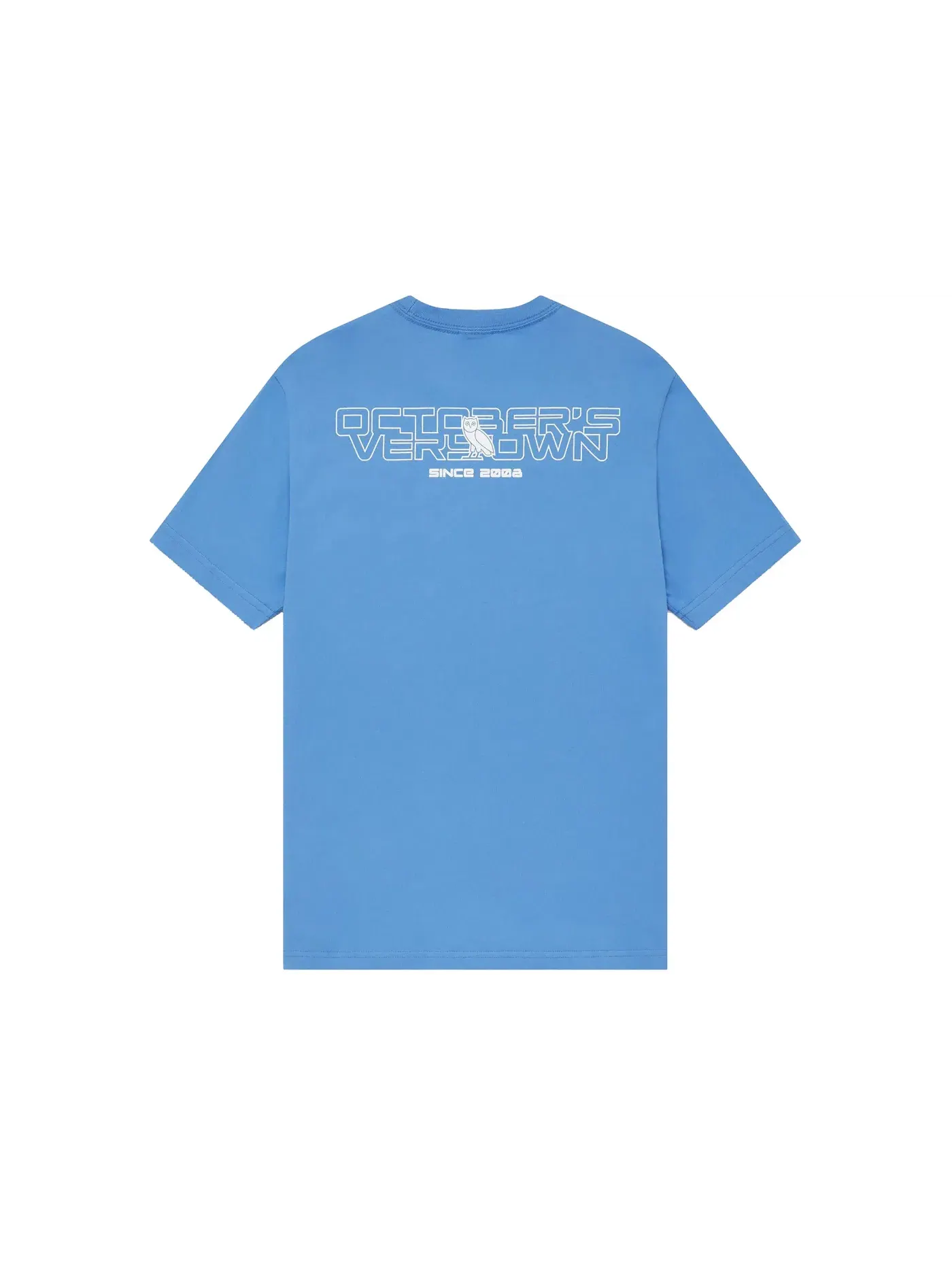 Мужская футболка с принтом OVO Iridescent Grid Owl T-shirt Ocean — изображение 2 из 2, океанский