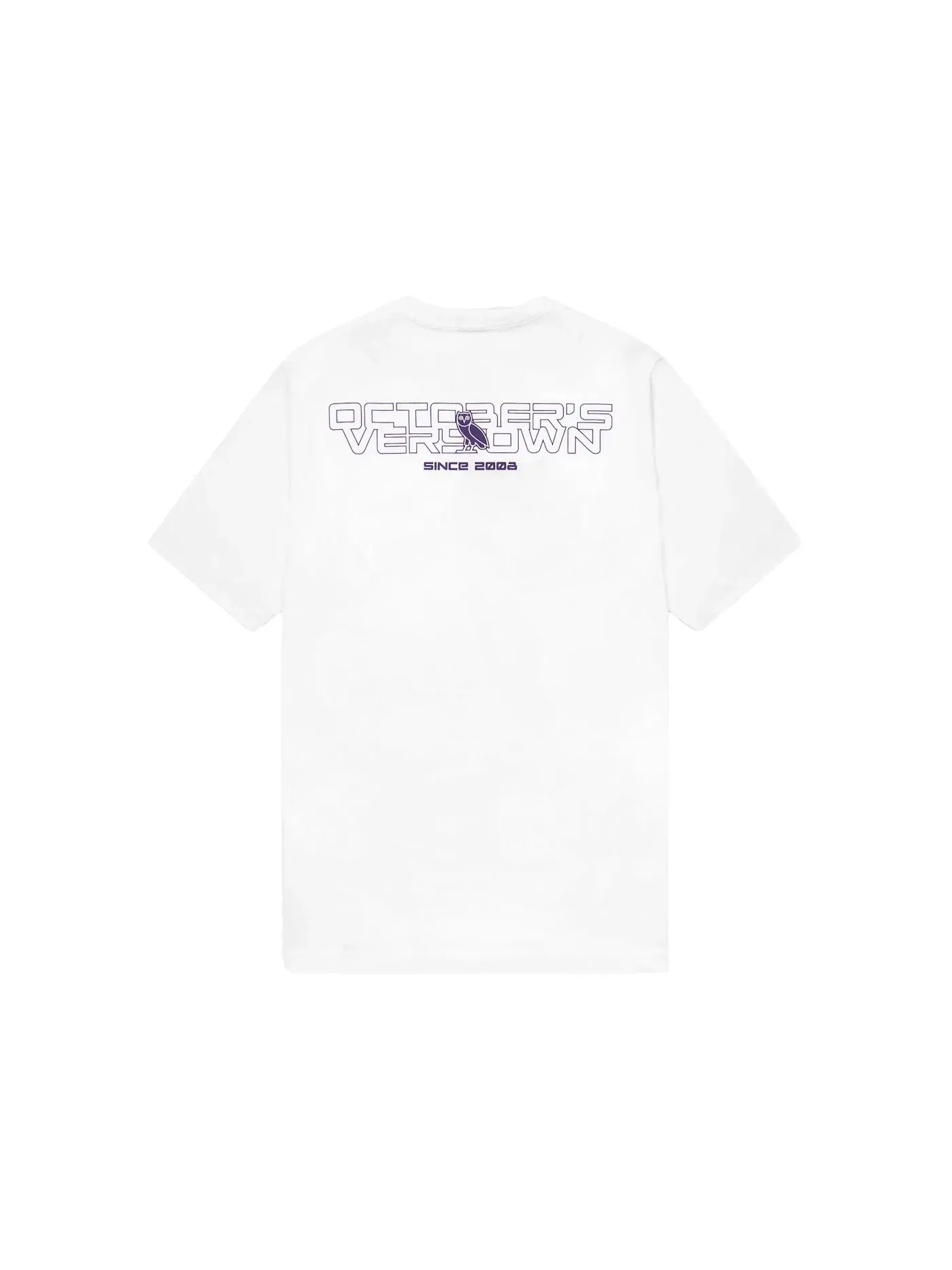 Мужская футболка с принтом OVO Iridescent Grid Owl T-shirt — изображение 2 из 2, белый