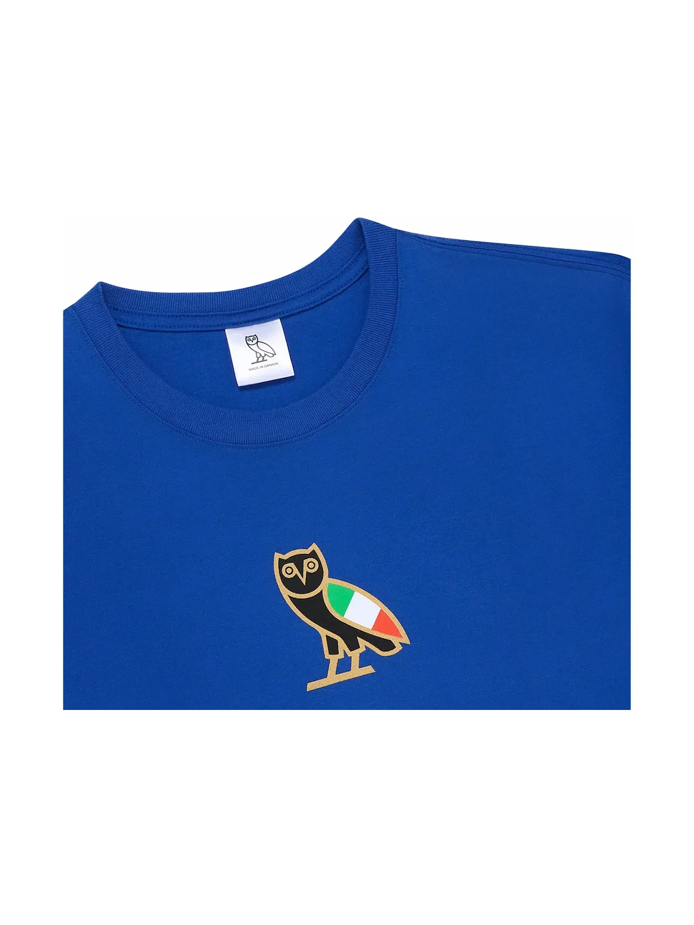 Мужская футболка с принтом OVO Italy Mini OG Owl T-shirt OVO — изображение 2 из 2, синий