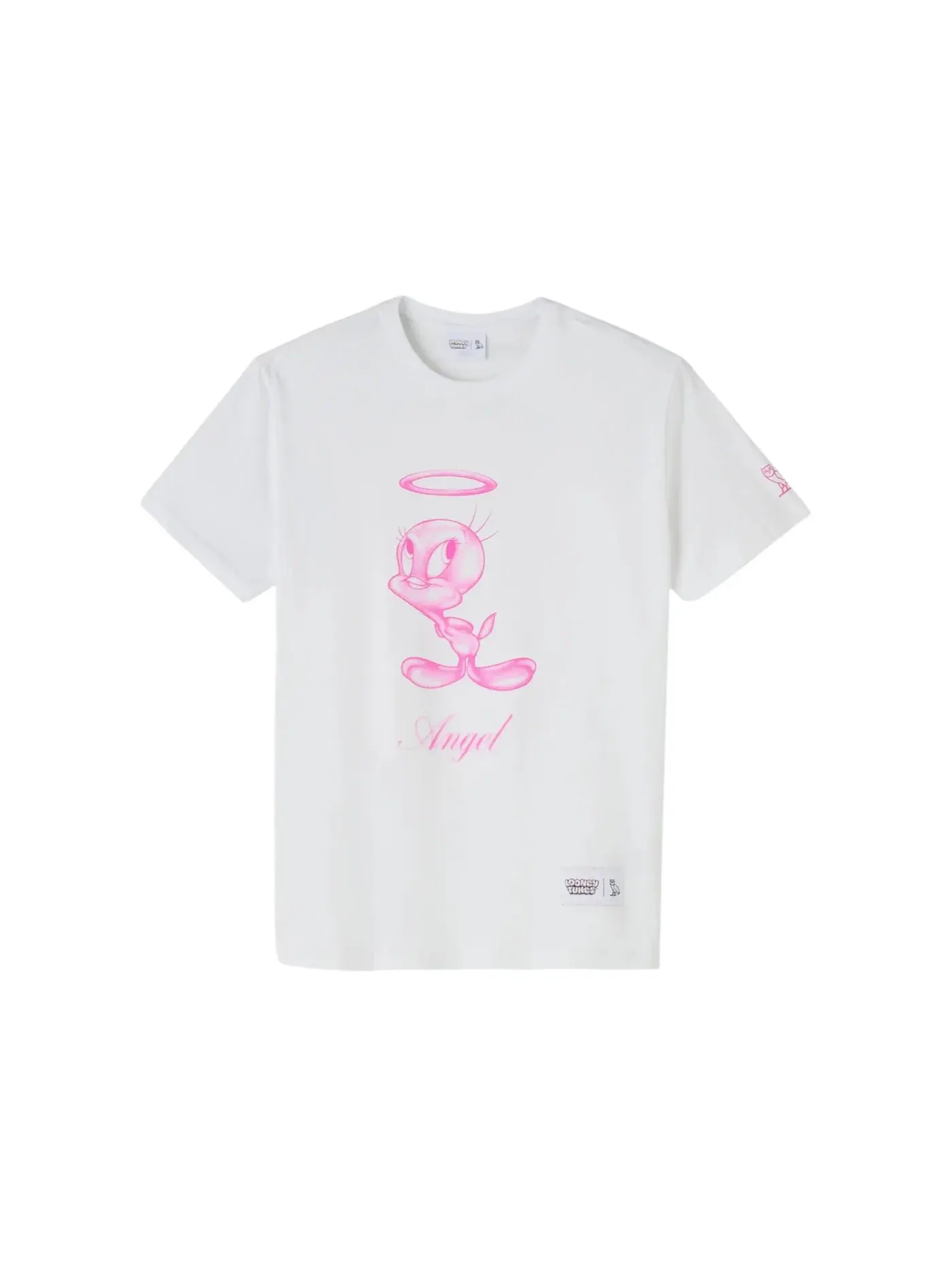 Мужская футболка с принтом Looney Tunes Tweety Bird Angel In Disguise OVO — изображение 1 из 2, белый