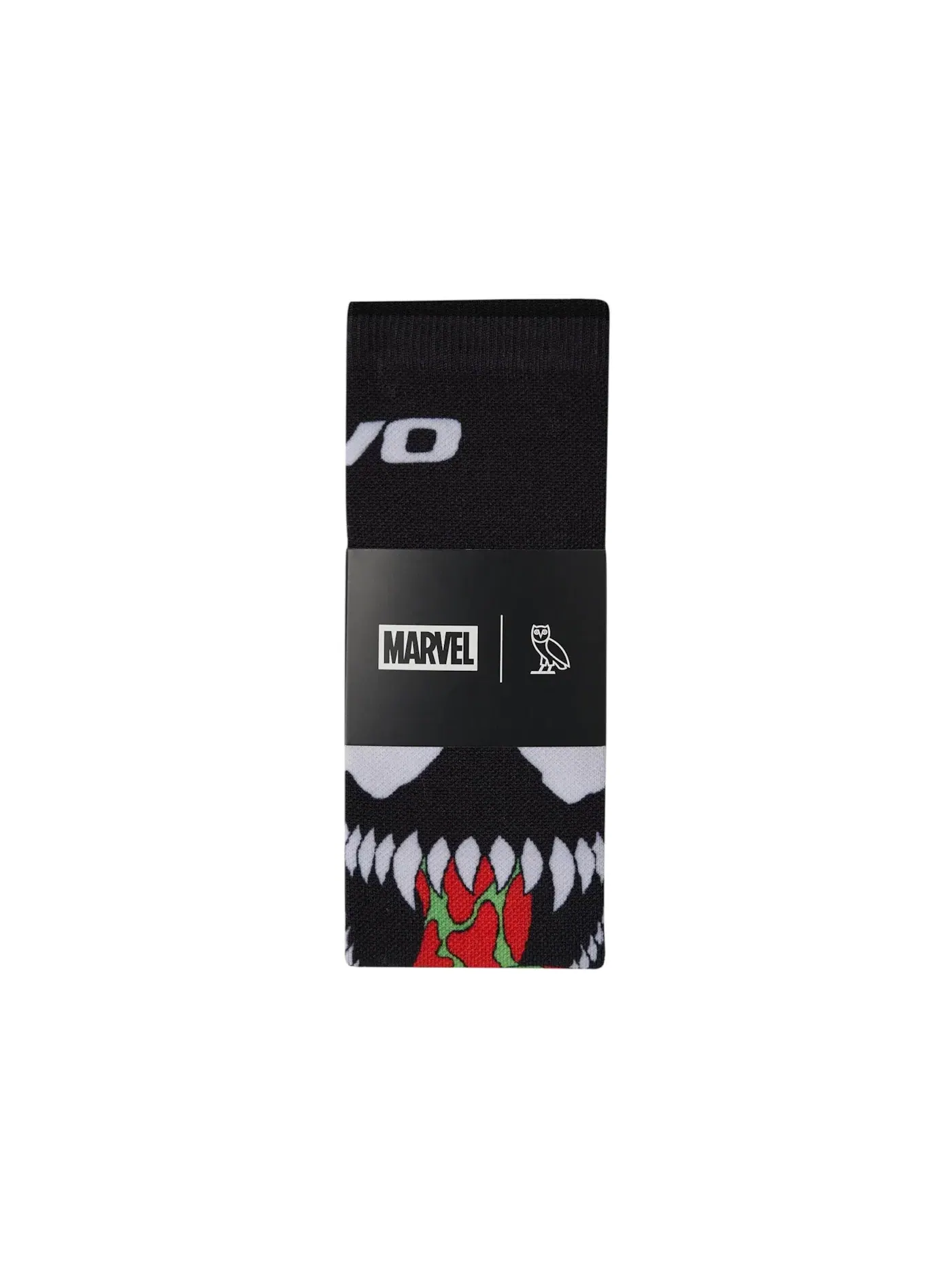 Мужские носки с принтом Venom OVO — изображение 2 из 2, черный