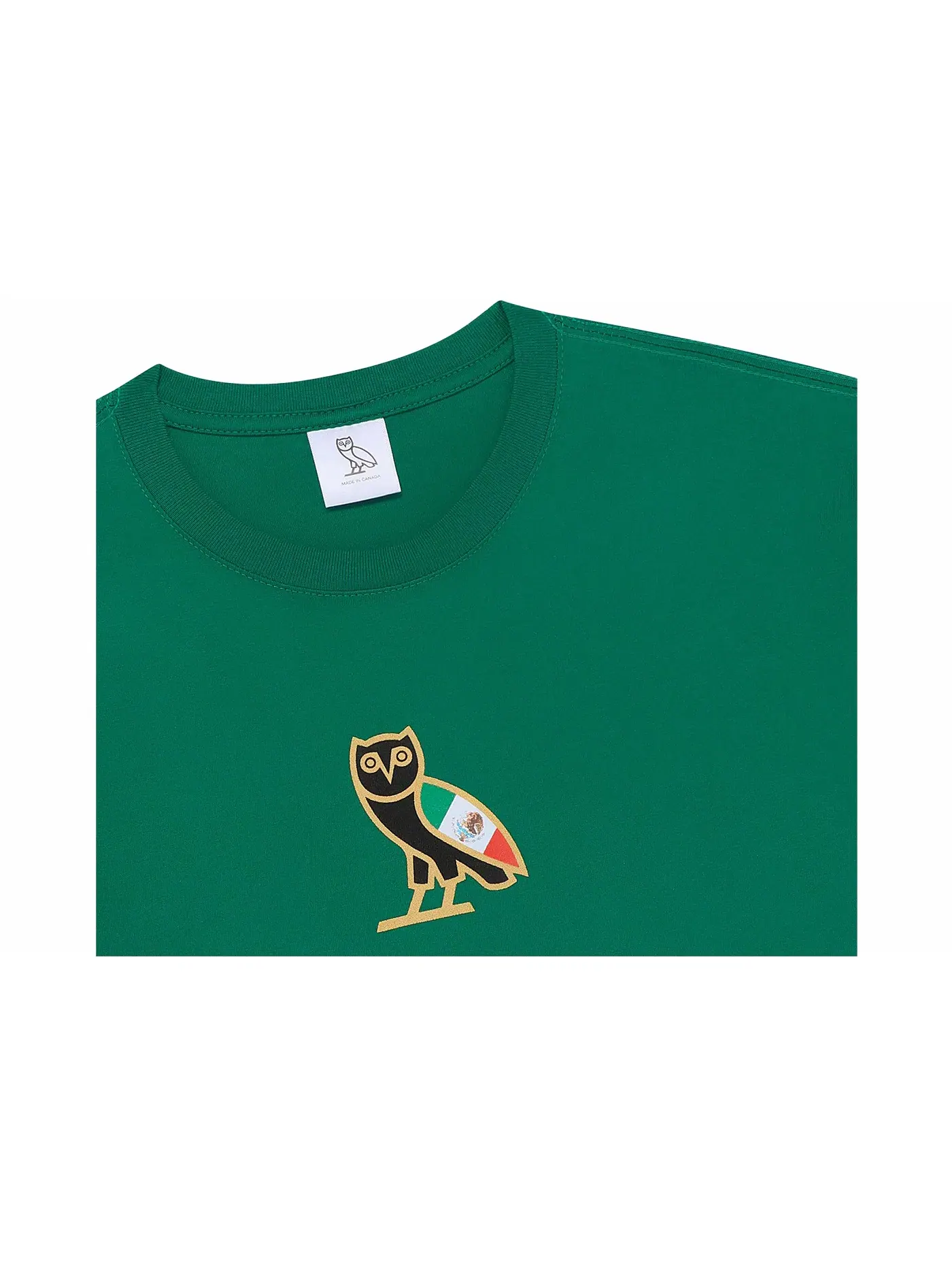Мужская футболка с принтом OVO Mexico Mini OG Owl T-shirt OVO — изображение 2 из 2, зеленый