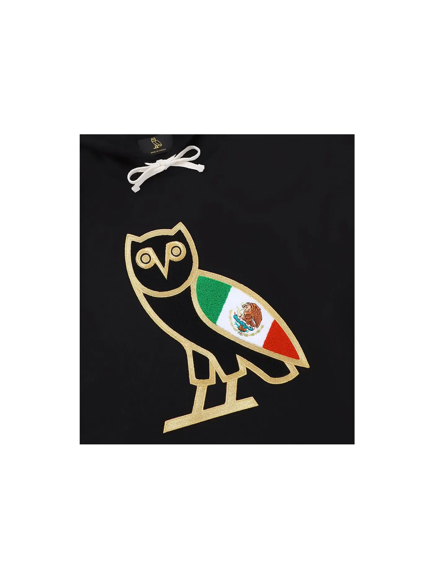 Мужская худи с принтом OVO Mexico OG Owl Hoodie OVO — изображение 2 из 2, черный