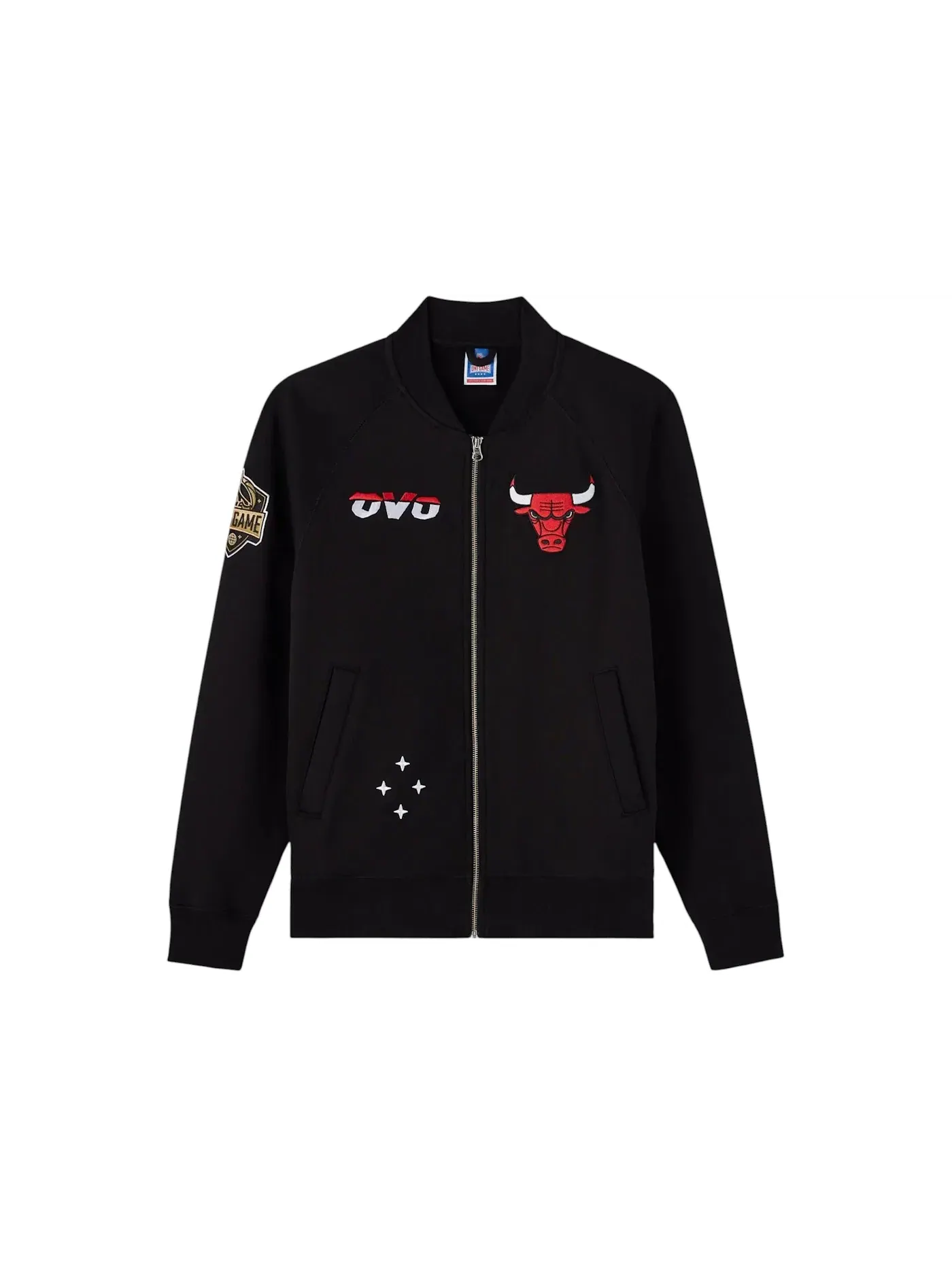 Мужская флисовая куртка с принтом OVO Jacket — изображение 1 из 2, черный