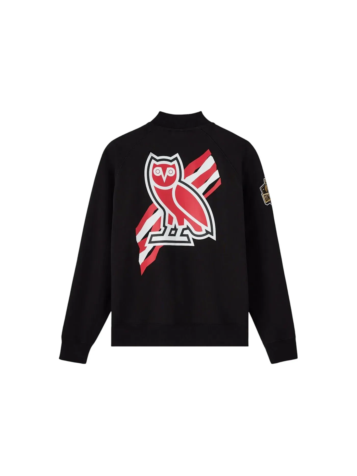 Мужская флисовая куртка с принтом OVO Jacket — изображение 2 из 2, черный
