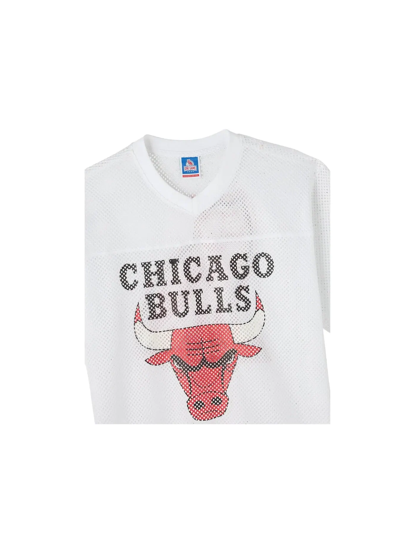 Мужская джерси с сетчатой тканью OVO NBA Chicago Bulls — изображение 2 из 2, белый
