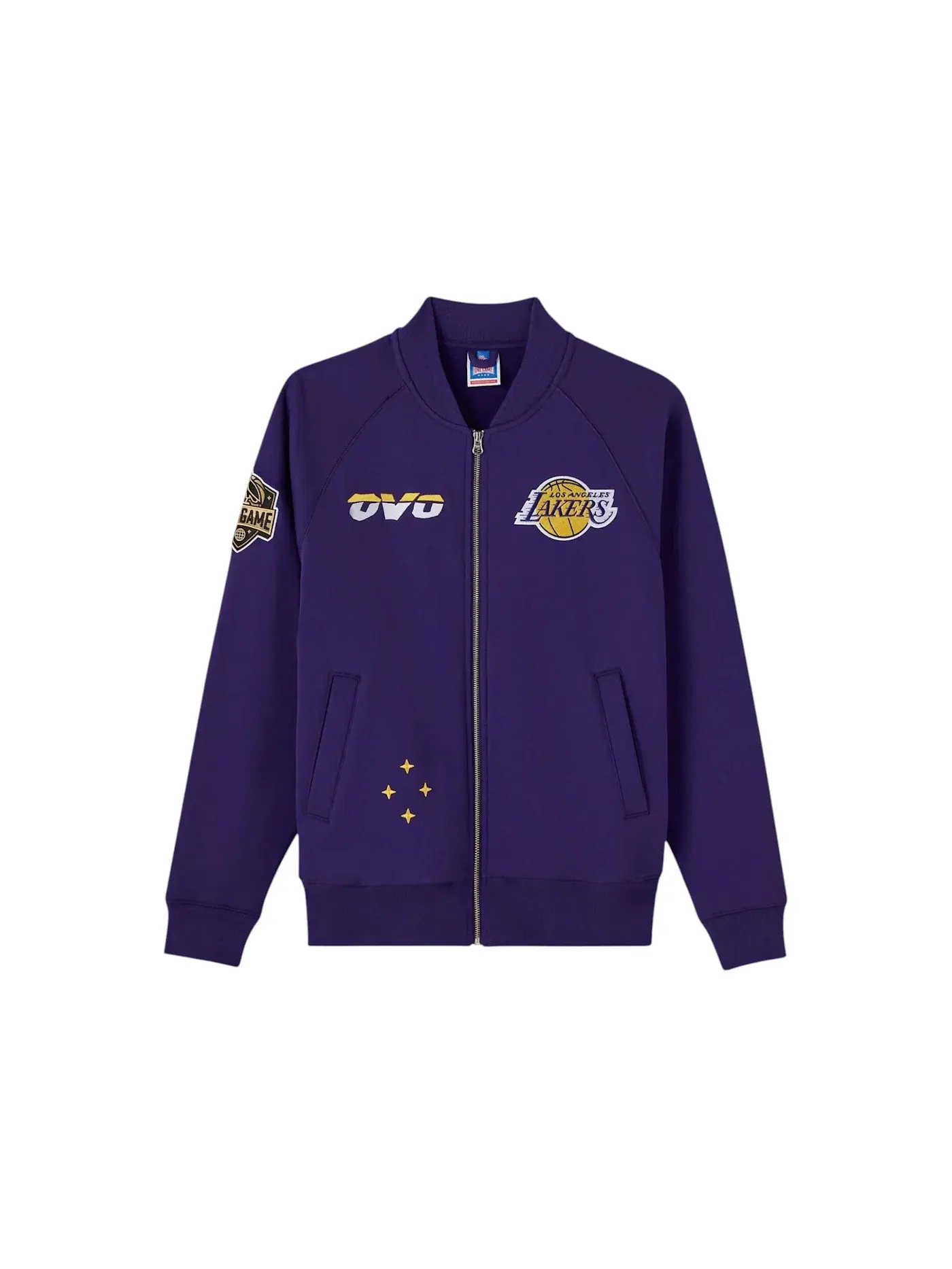 Мужская флисовая куртка OVO NBA Los Angeles Lakers Jacket — изображение 1 из 2, фиолетовый