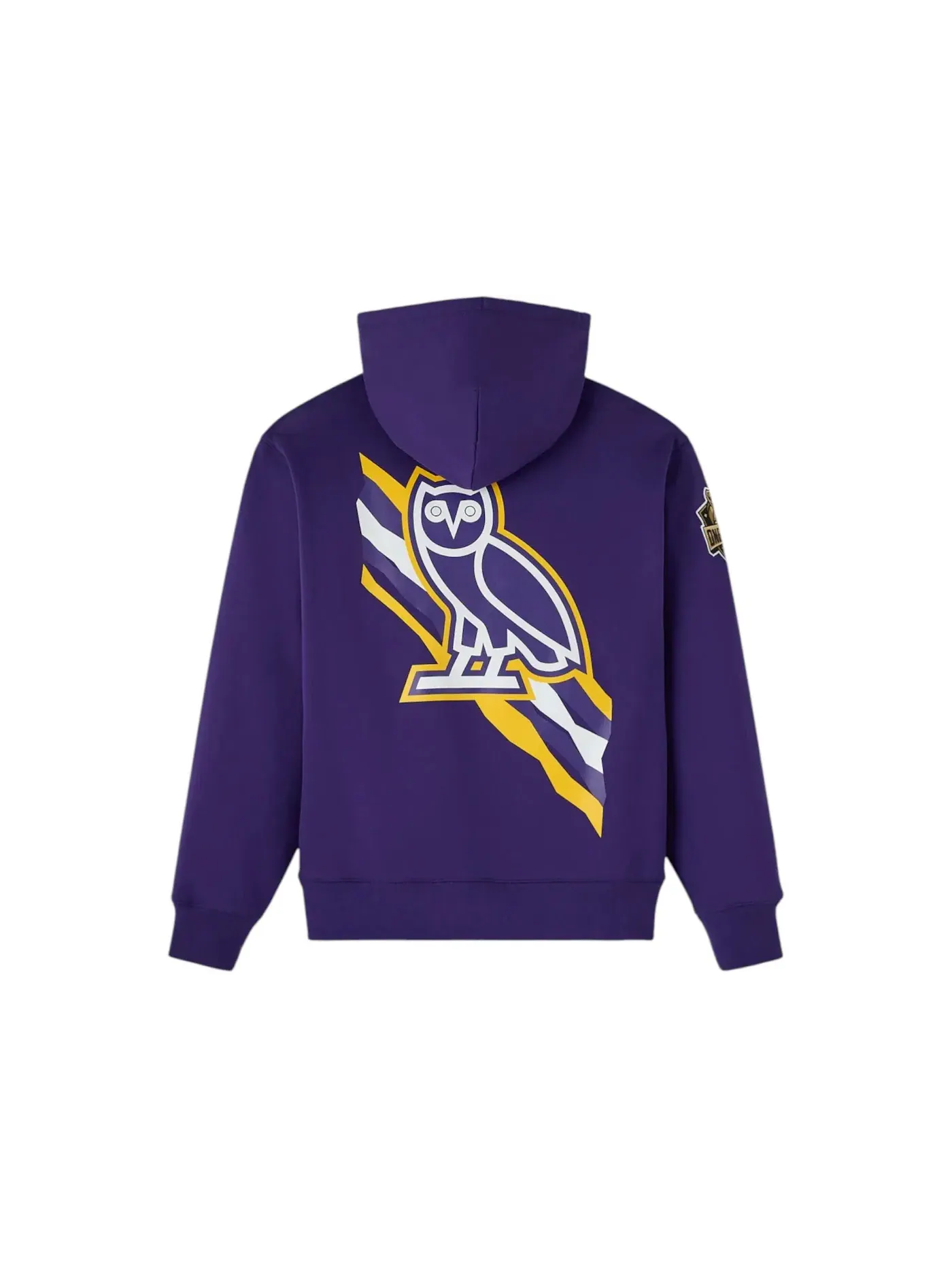 Мужская худи с принтом OVO NBA Los Angeles Lakers Hoodie — изображение 2 из 2, фиолетовый