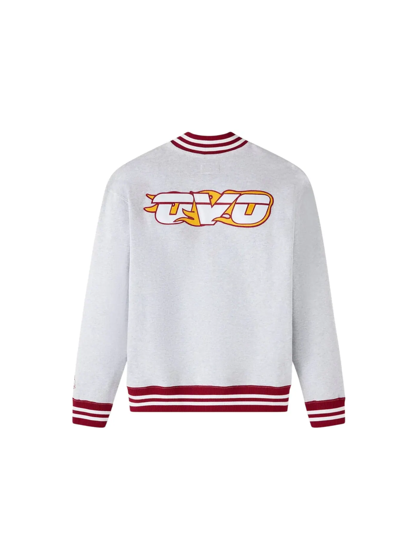 Мужская толстовка с четверть-застежкой-молнией и высоким воротом OVO Sweatshirt — изображение 2 из 2, серый