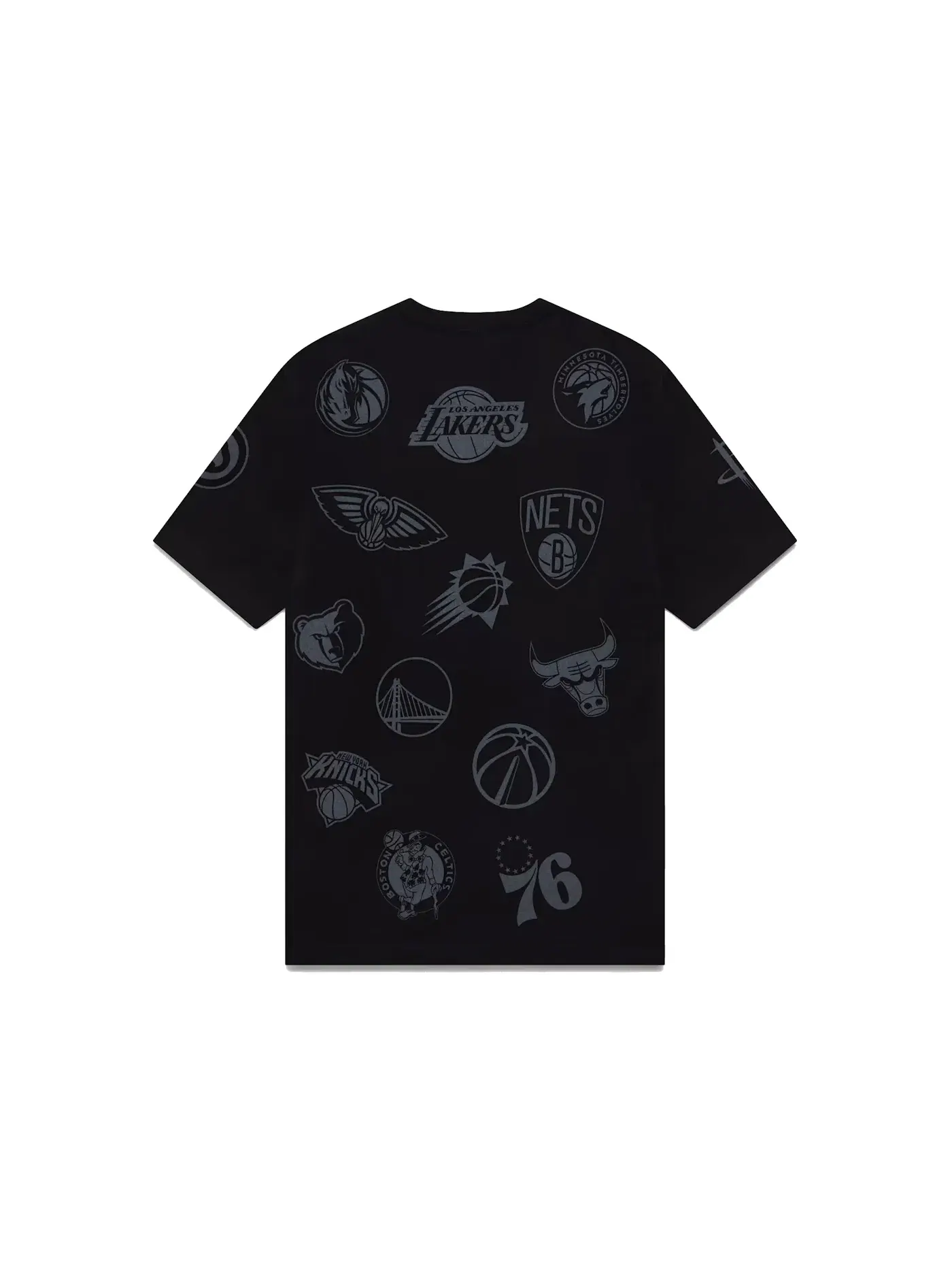 Мужская футболка с принтом OVO NBA Team Icons OG Owl T-Shirt — изображение 2 из 2, черный
