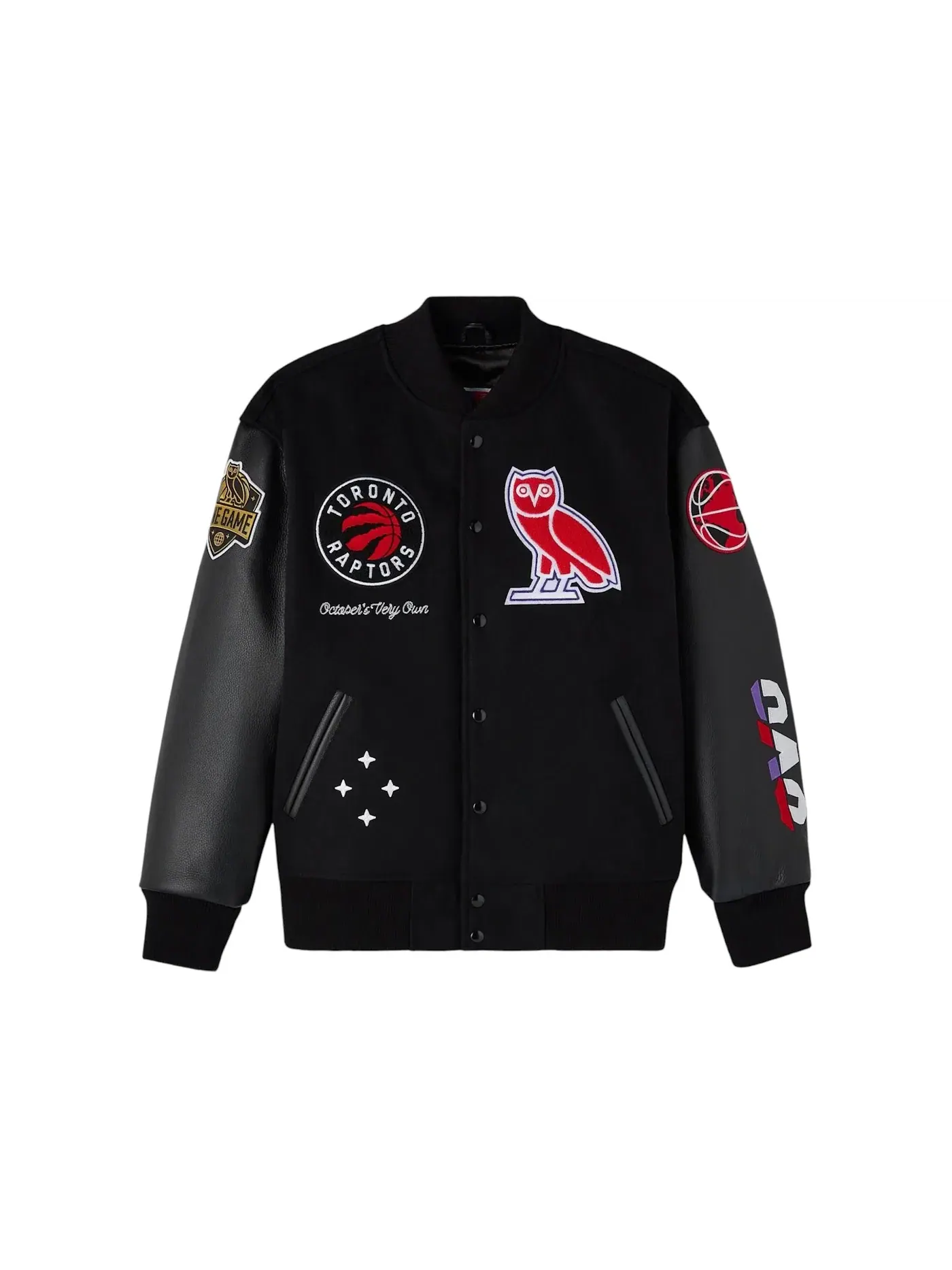 Мужская бомбер с принтом OVO NBA Toronto Raptors Varsity — изображение 1 из 2