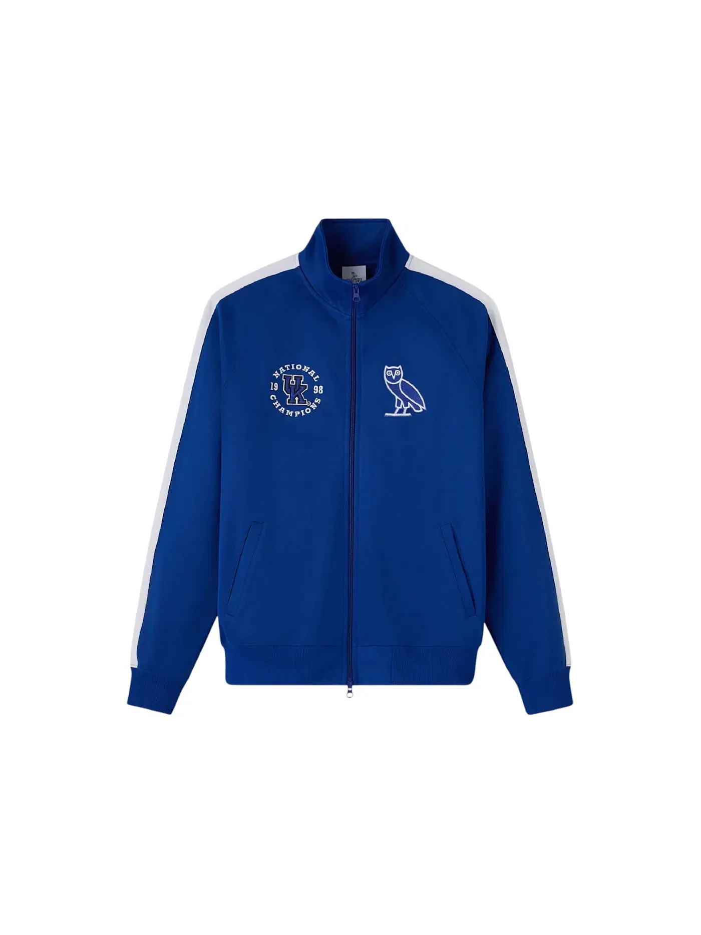 Мужская куртка-ветровка Full Zip Warm Up Track Jacket OVO — изображение 1 из 2, синий