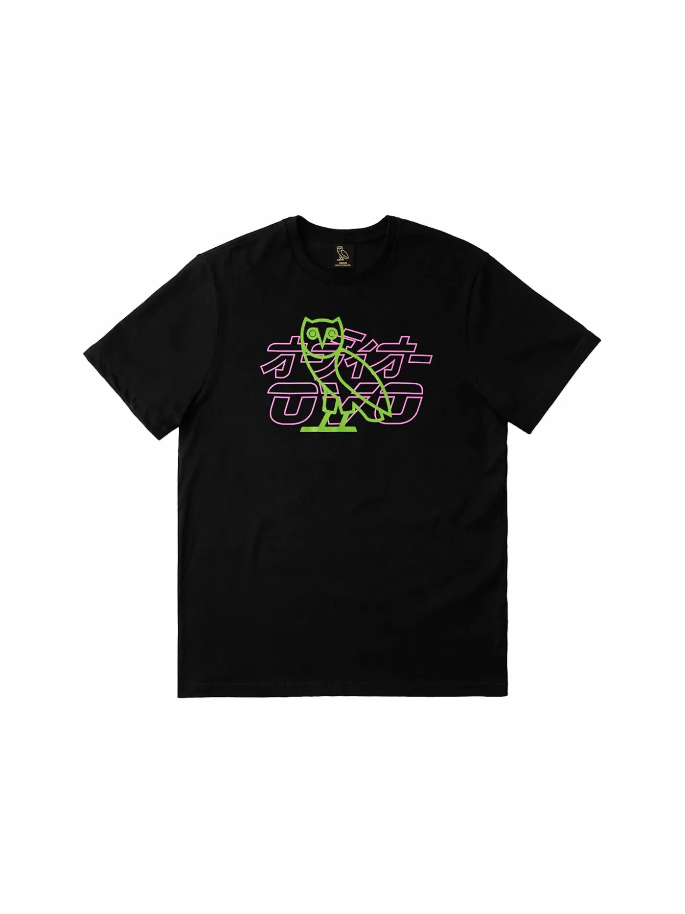 Мужская футболка с принтом Neon Lights Tee OVO — изображение 1 из 2, черный