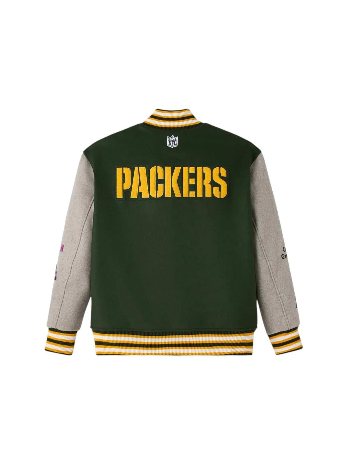Мужская куртка-бомбер OVO NFL Green Bay Packers Varsity Jacket — изображение 2 из 2, зеленый
