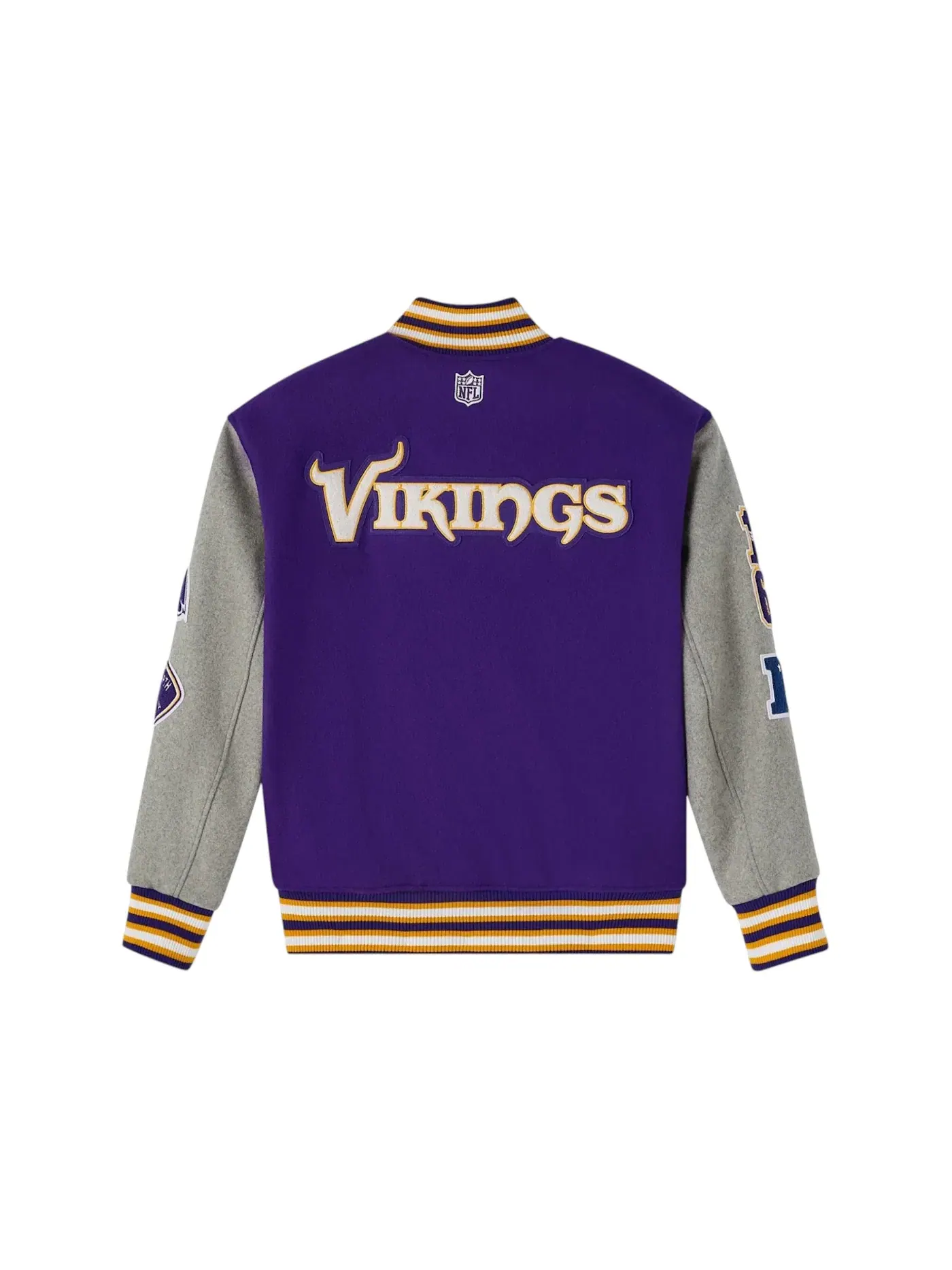 Мужская шерстяная куртка-бомбер OVO NFL Minnesota Vikings Purple — изображение 2 из 2