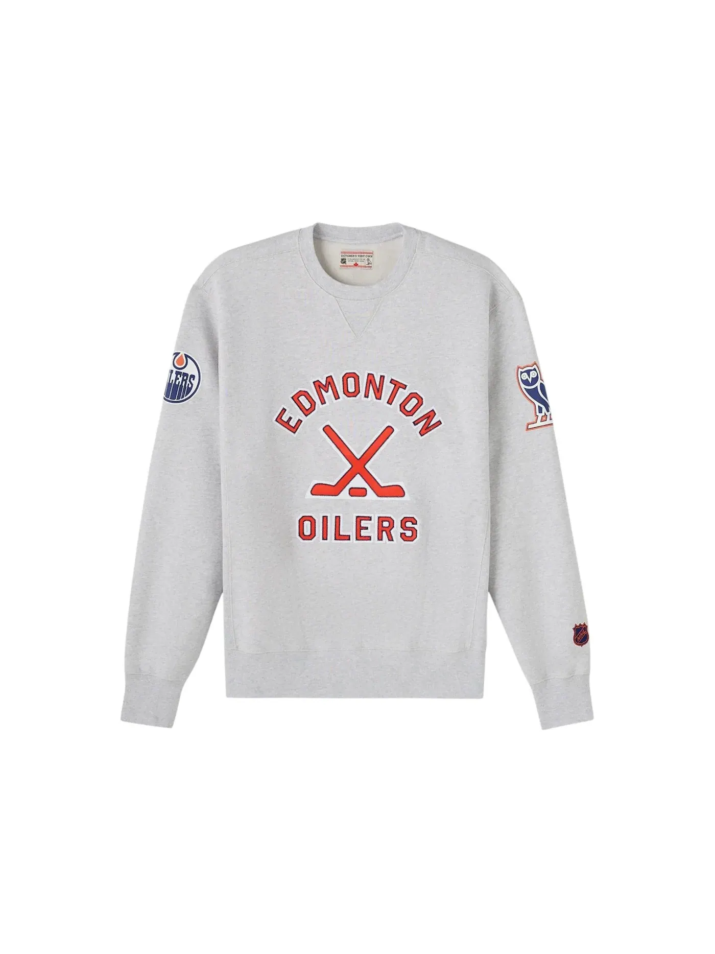 Мужской свитшот с круглым вырезом Crewneck OVO — изображение 1 из 2, пепельный вереск