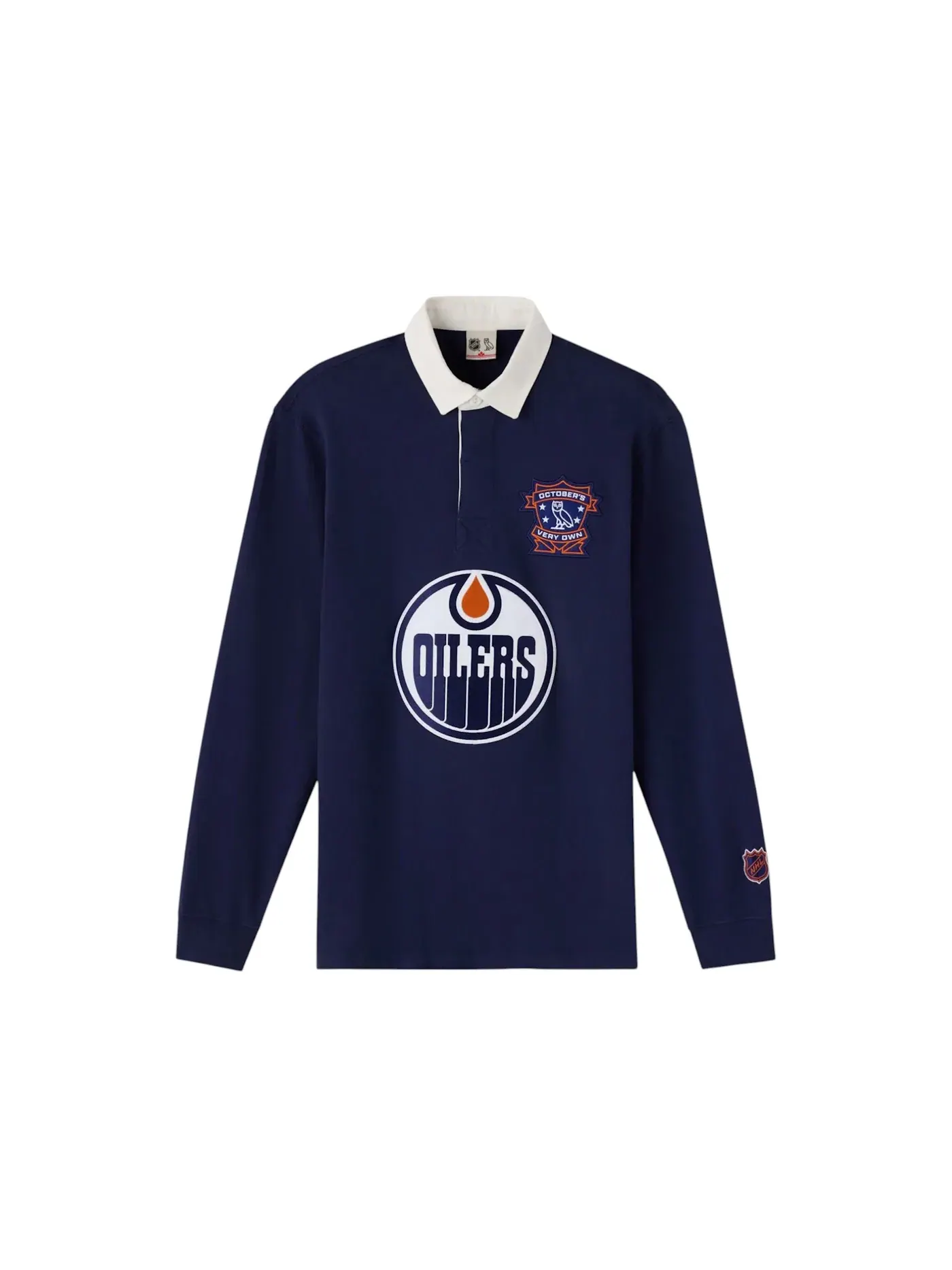 Мужское поло OVO NHL Edmonton Oilers Rugby Polo Navy — изображение 1 из 2