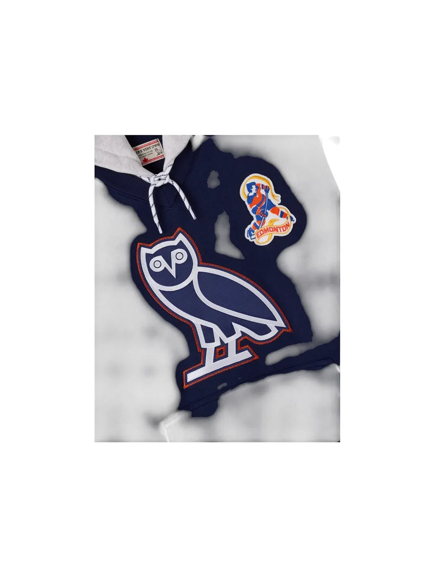 Мужская худи OVO NHL Edmonton Oilers Navy — изображение 2 из 2