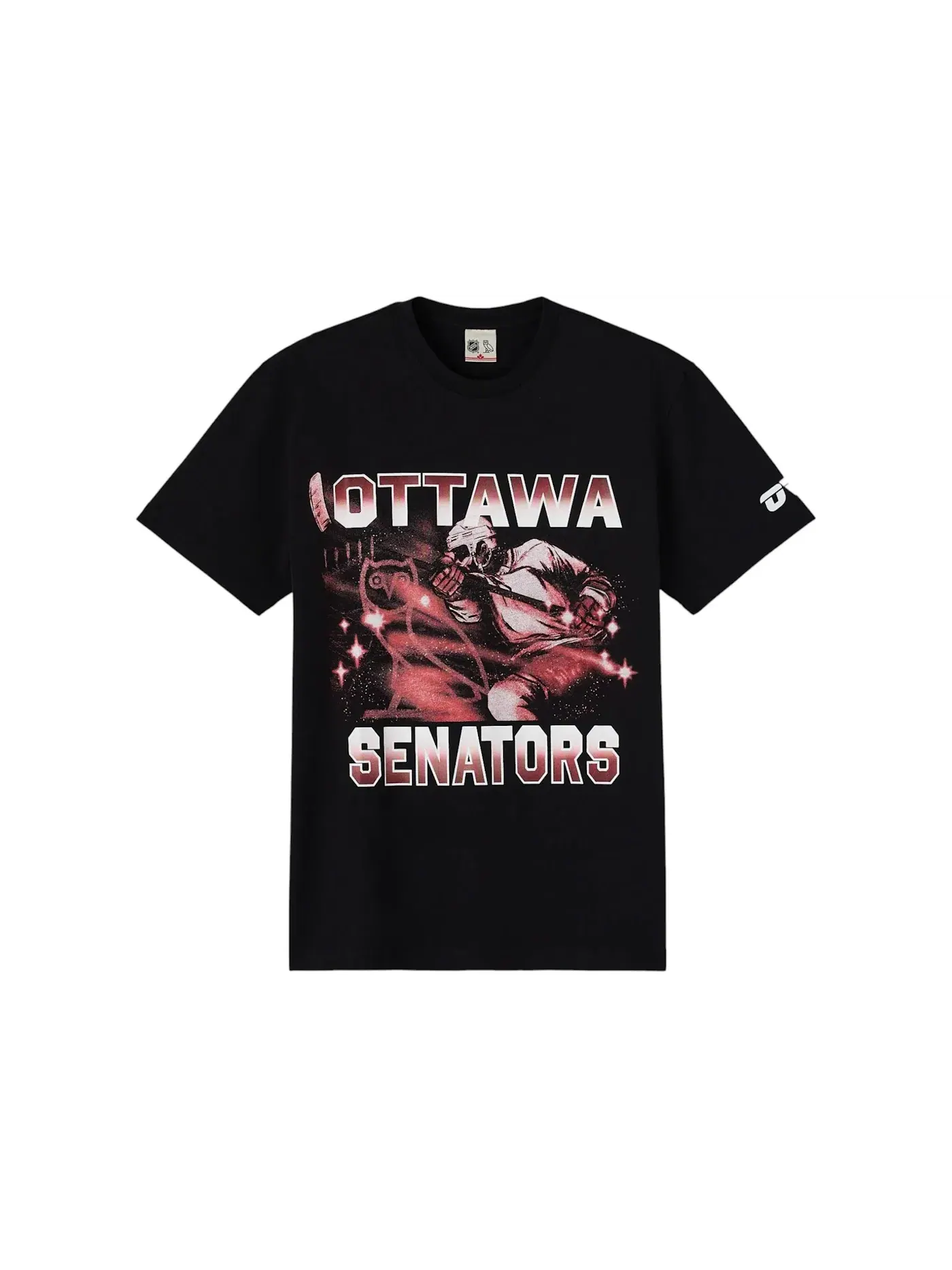Мужская футболка OVO NHL Ottawa Senators Tee — изображение 1 из 2, черный
