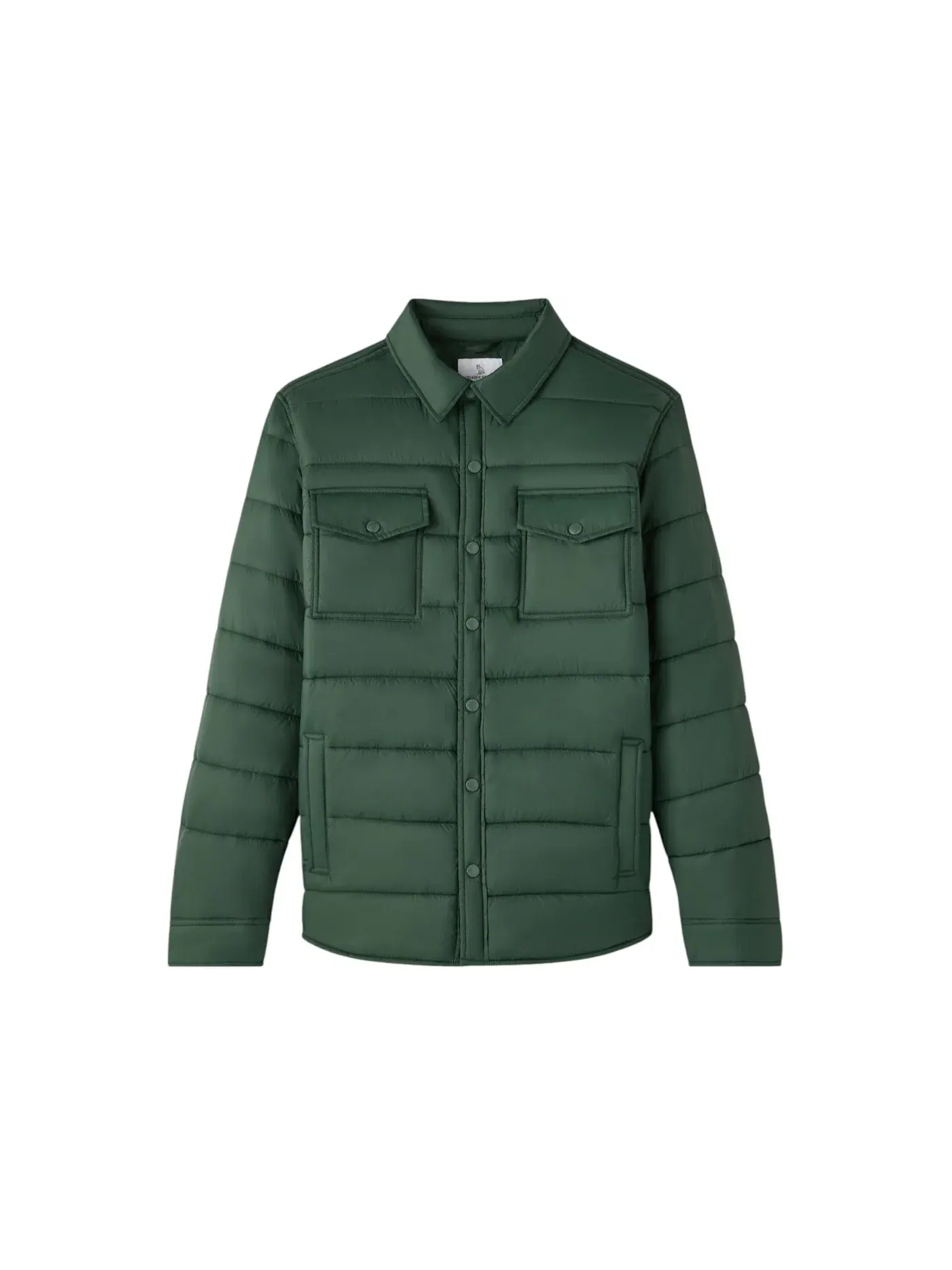 Мужская куртка-рубашка стеганая нейлоновая OVO Forest Green — изображение 1 из 1