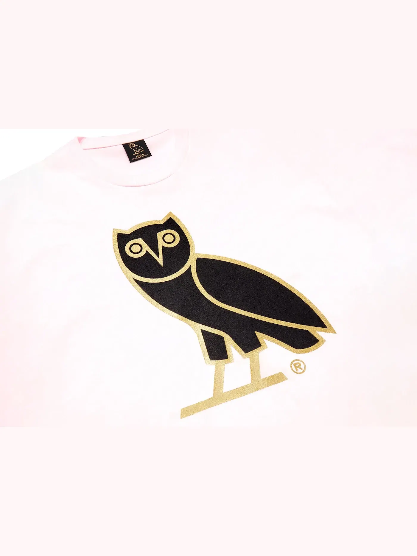 Мужская футболка с принтом OVO OG Owl T-shirt OVO — изображение 2 из 2, розовый